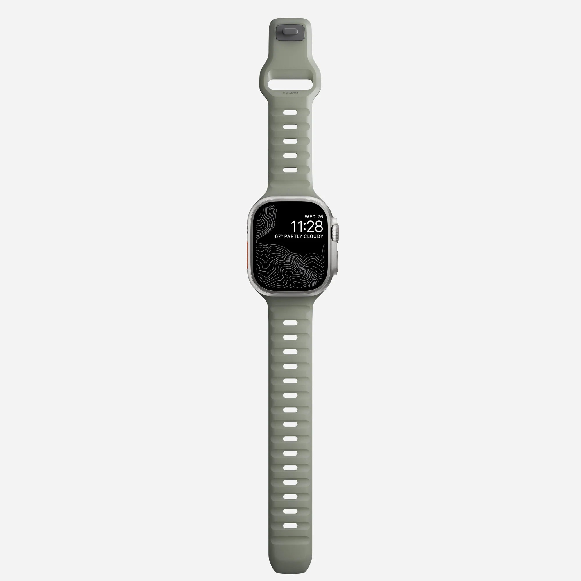 Nomad Sport Apple Watch siliconen bandje (coastal rock)