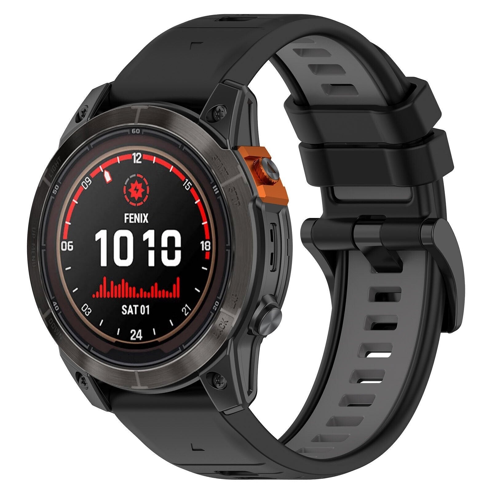 Garmin Quatix 8 - 47mm sport gesp band (zwart/grijs)