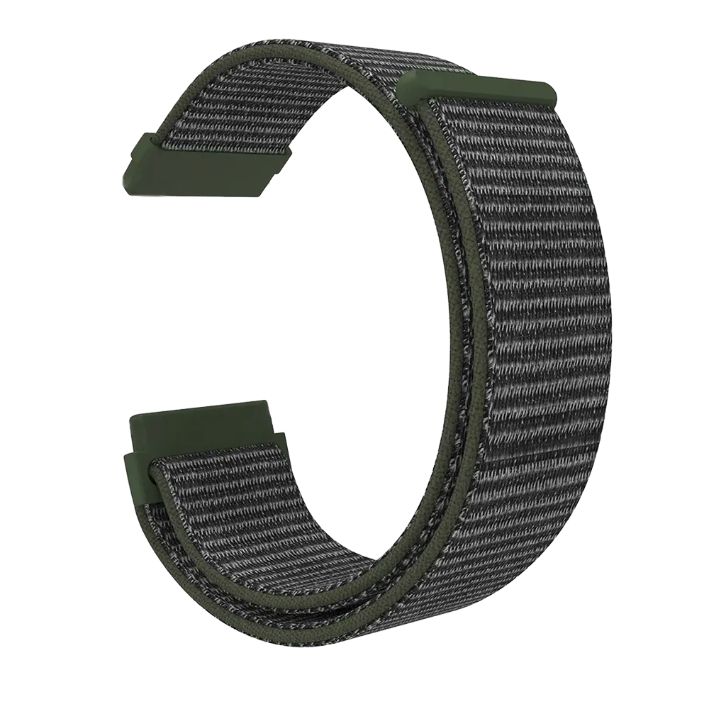 Fitbit Sense nylon bandje (grijs-groen)