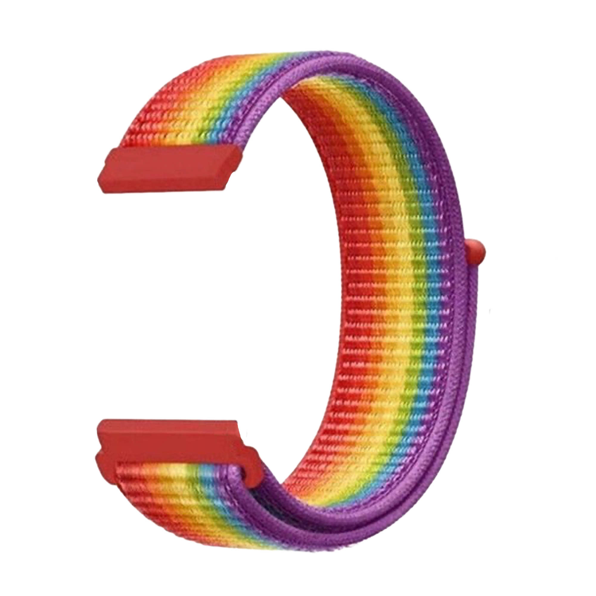 Fitbit Sense nylon bandje (regenboog)