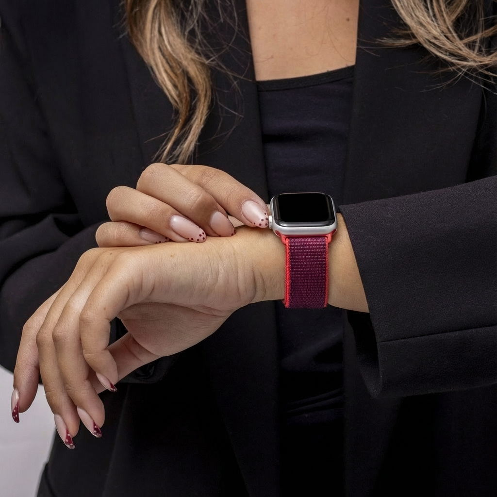 Apple Watch Nylon Strap (Purple/Red)