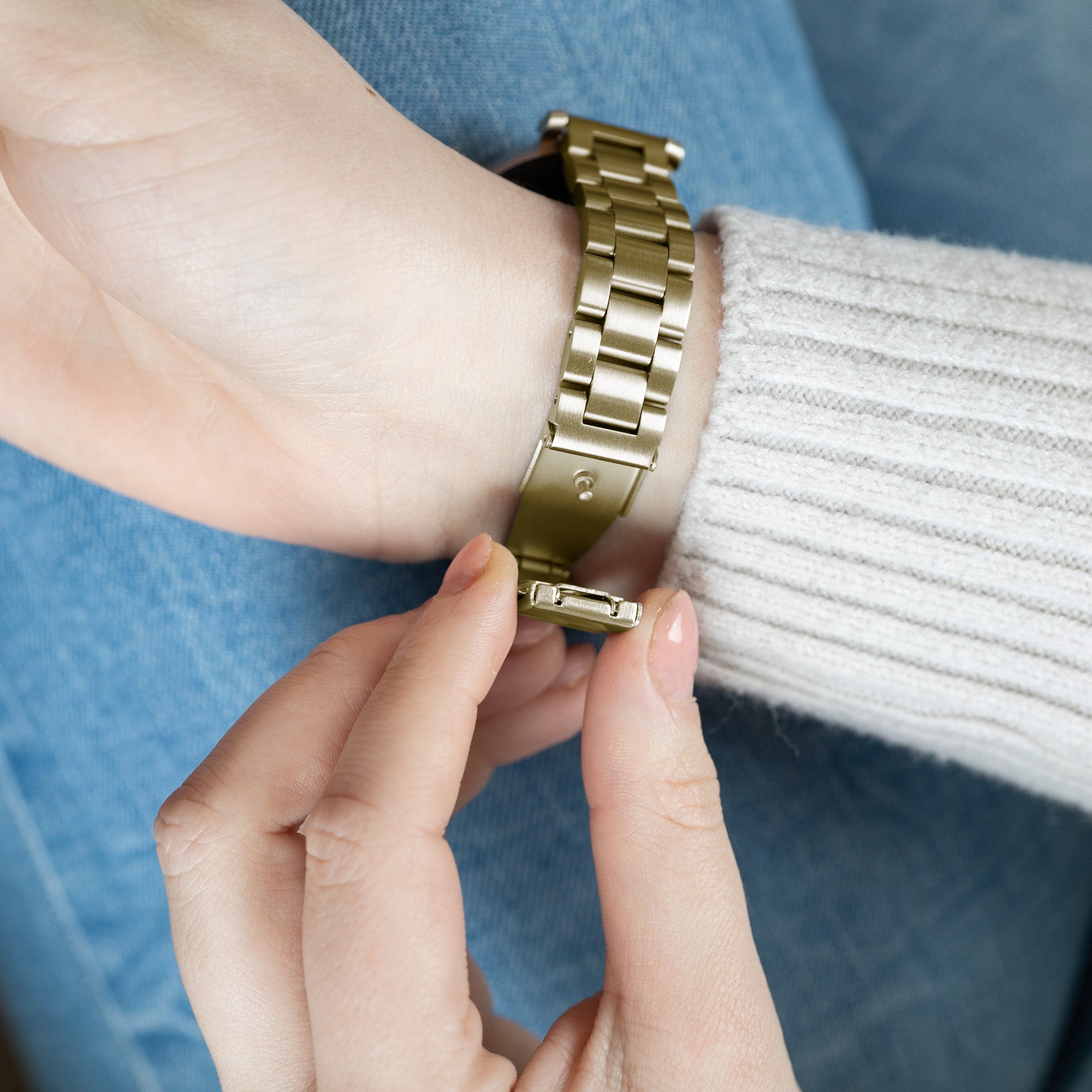 Garmin Lily stalen band (goud)