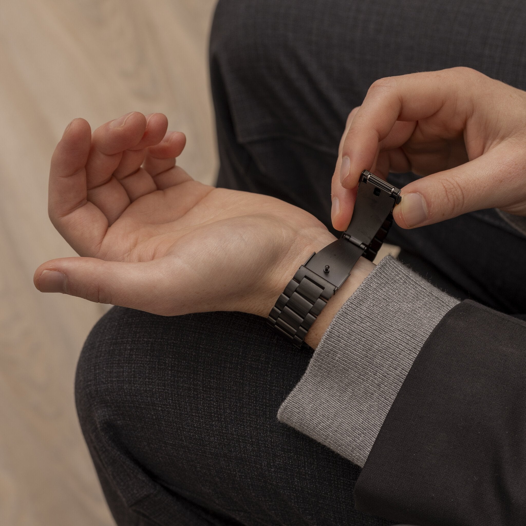 Samsung Galaxy Watch 6 - 44mm stalen band (zwart)