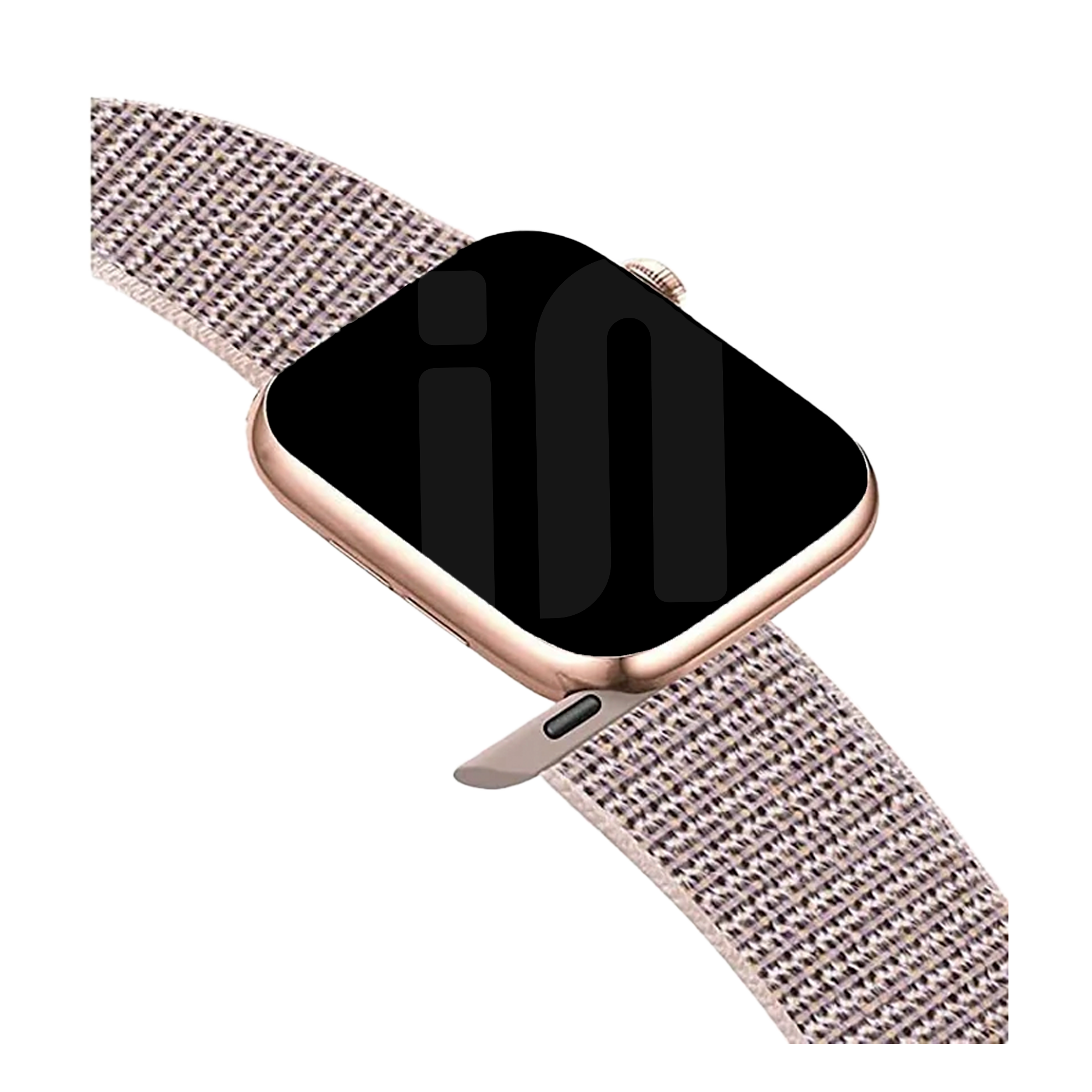 Apple Watch nylon loop bandje (roze)