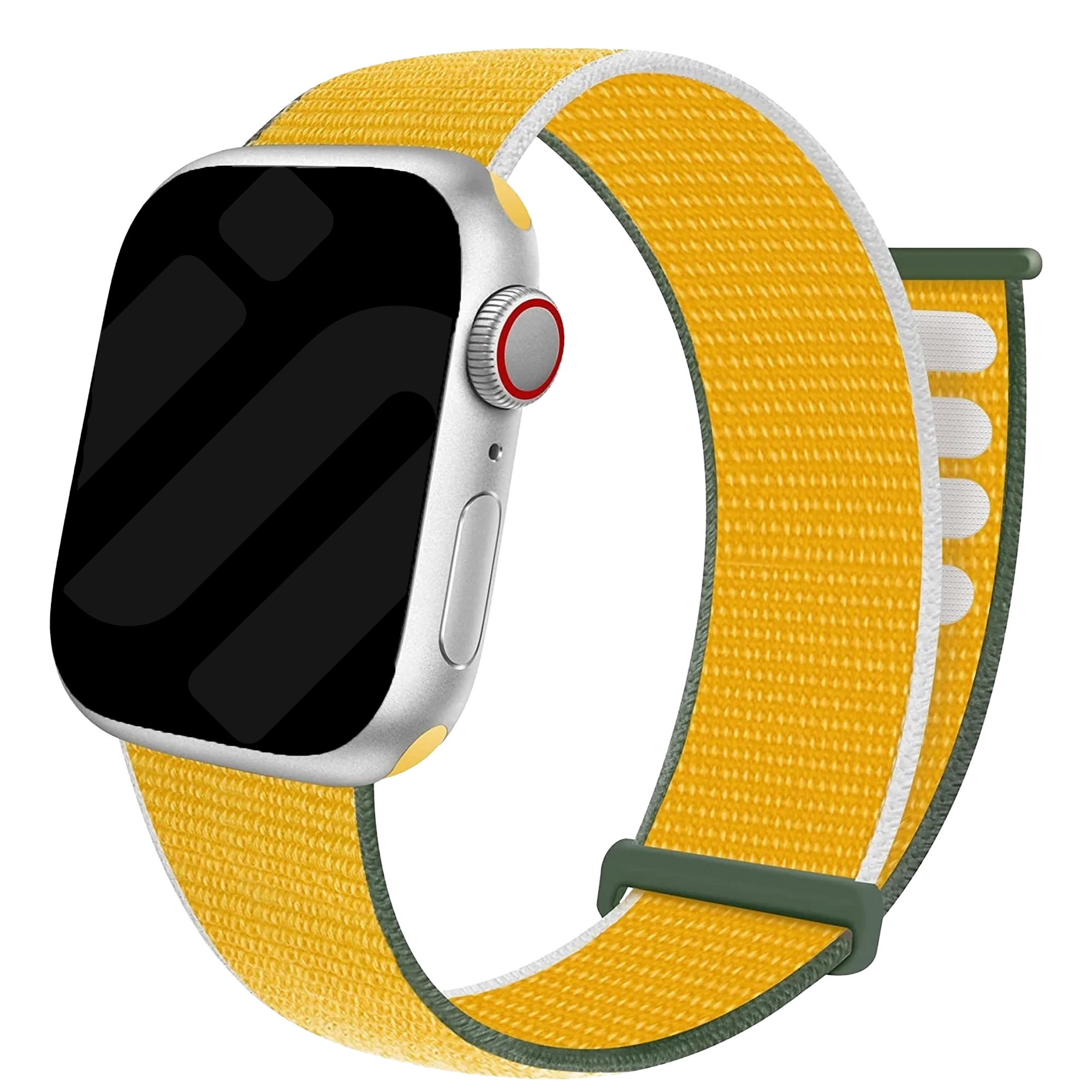 Apple Watch nylon loop bandje (geel)