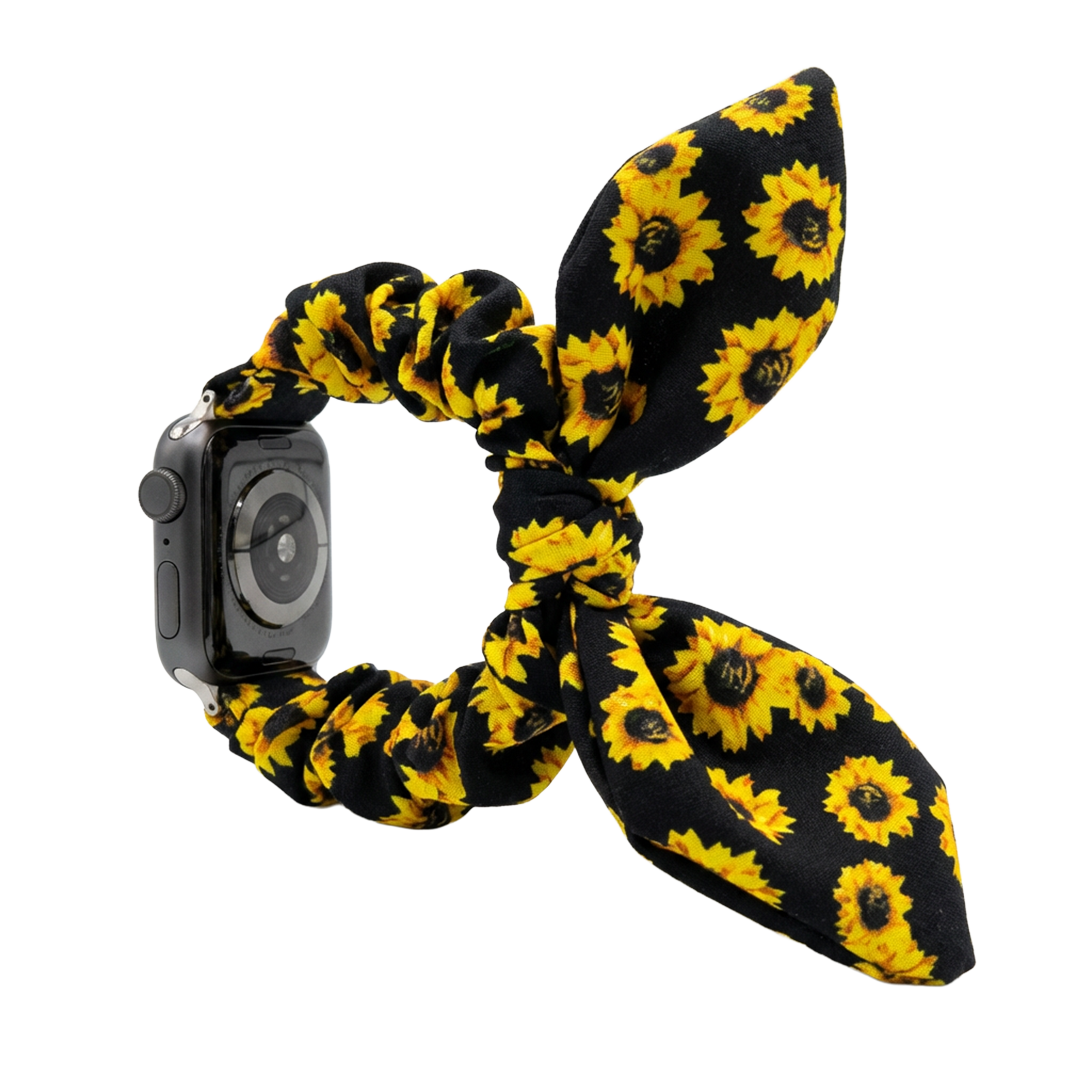 Apple Watch Scrunchie Butterfly bandje (zonnebloemen)