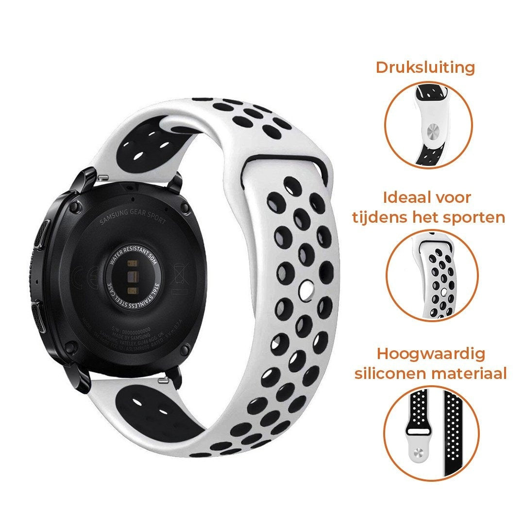Suunto 9 Peak sport band (wit/zwart)