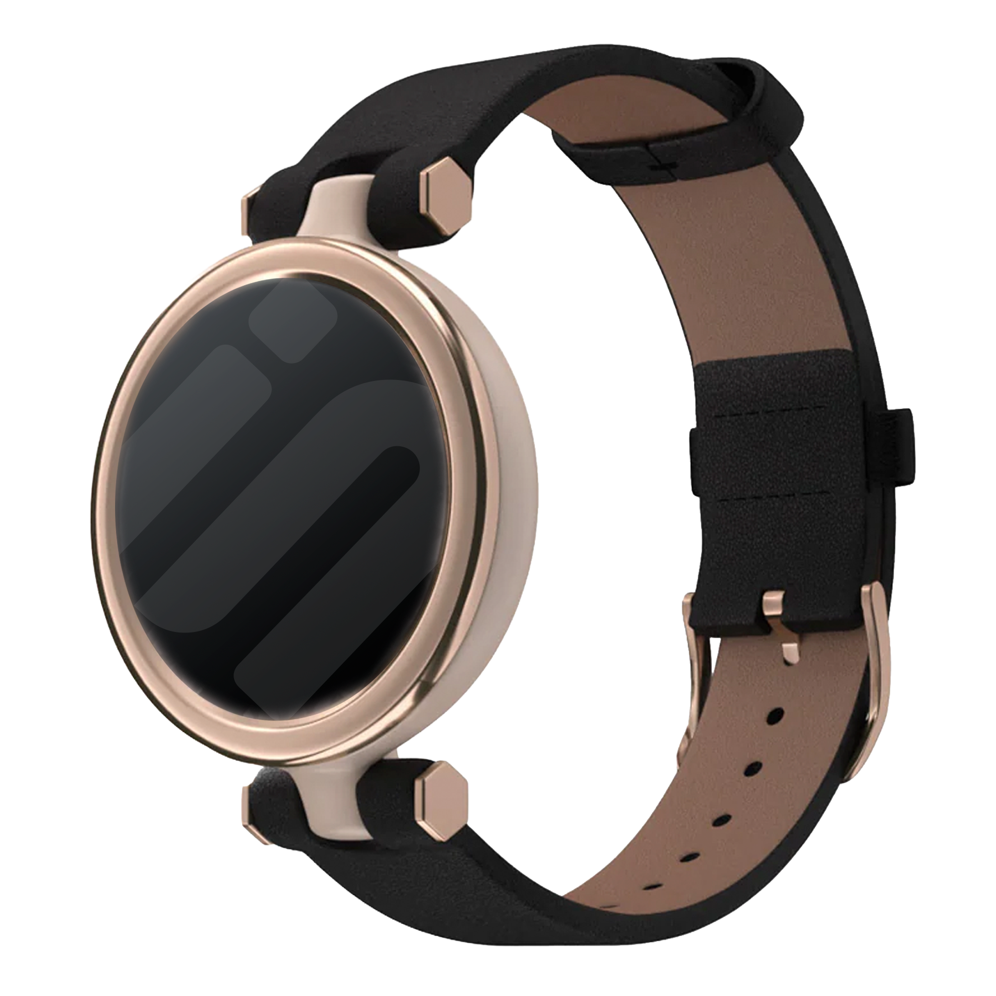 Garmin Lily leren bandje (zwart)