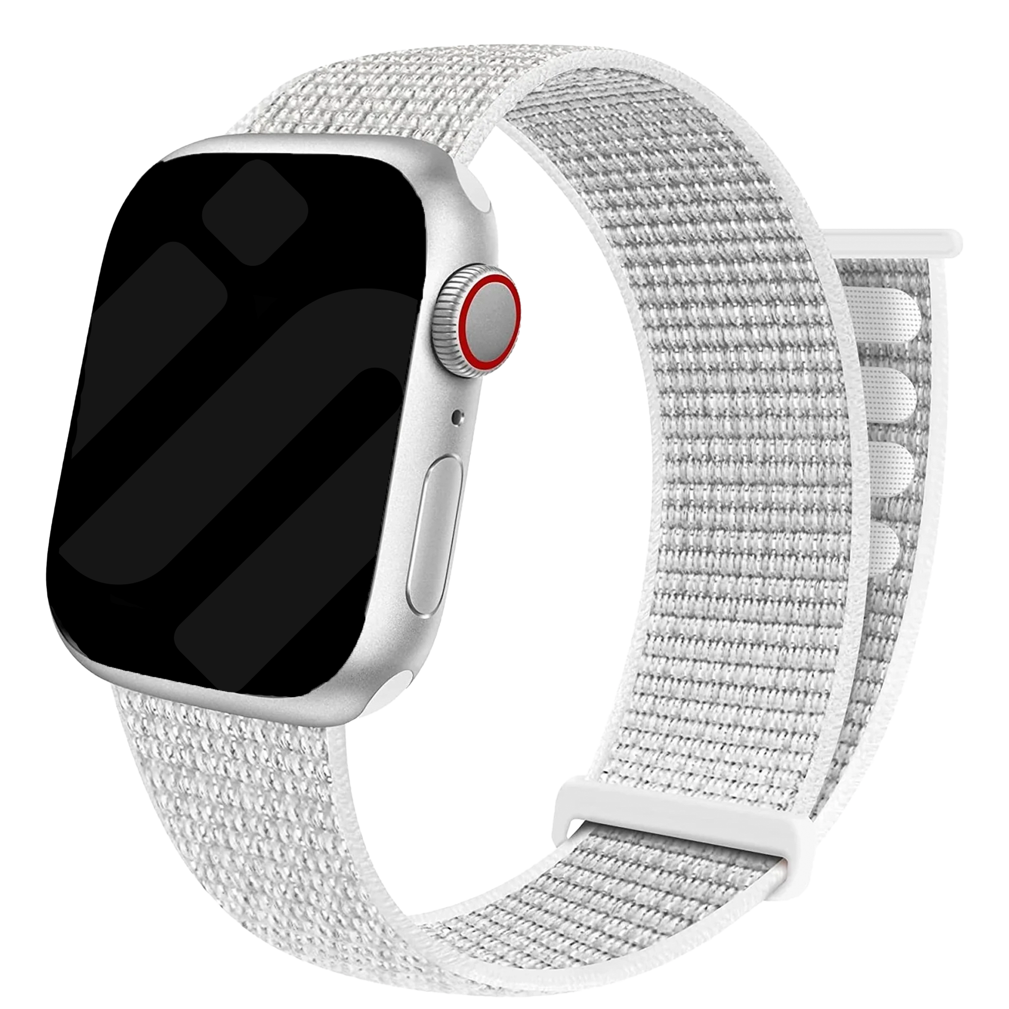 Apple Watch nylon loop bandje (wit)