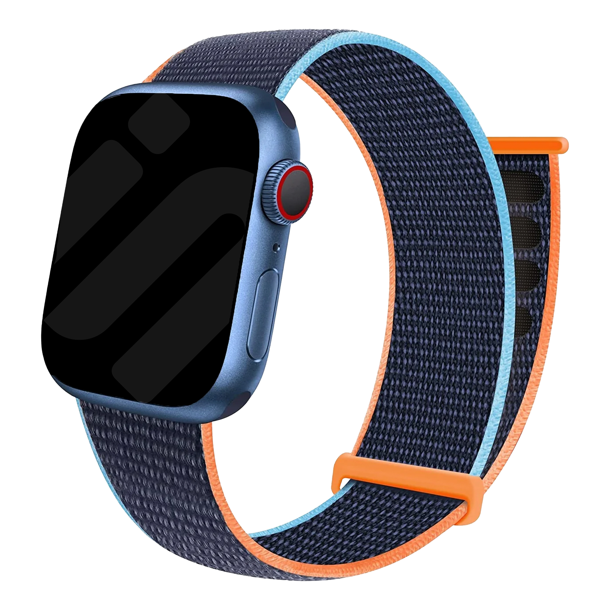 Apple Watch nylon loop bandje (donkerblauw)