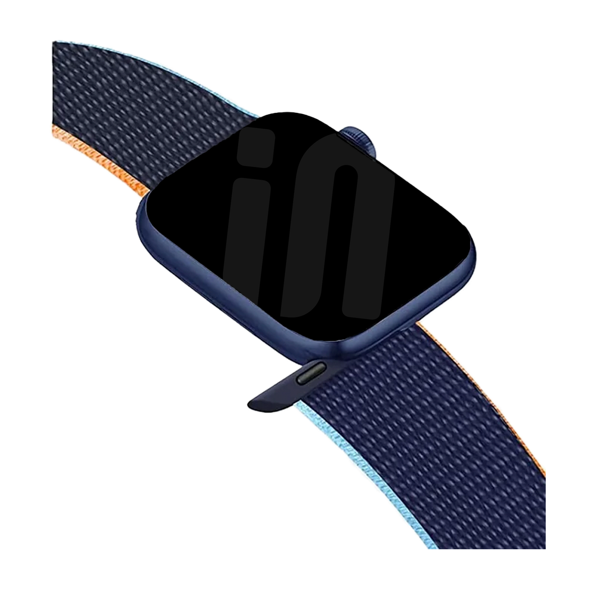 Apple Watch nylon loop bandje (donkerblauw)