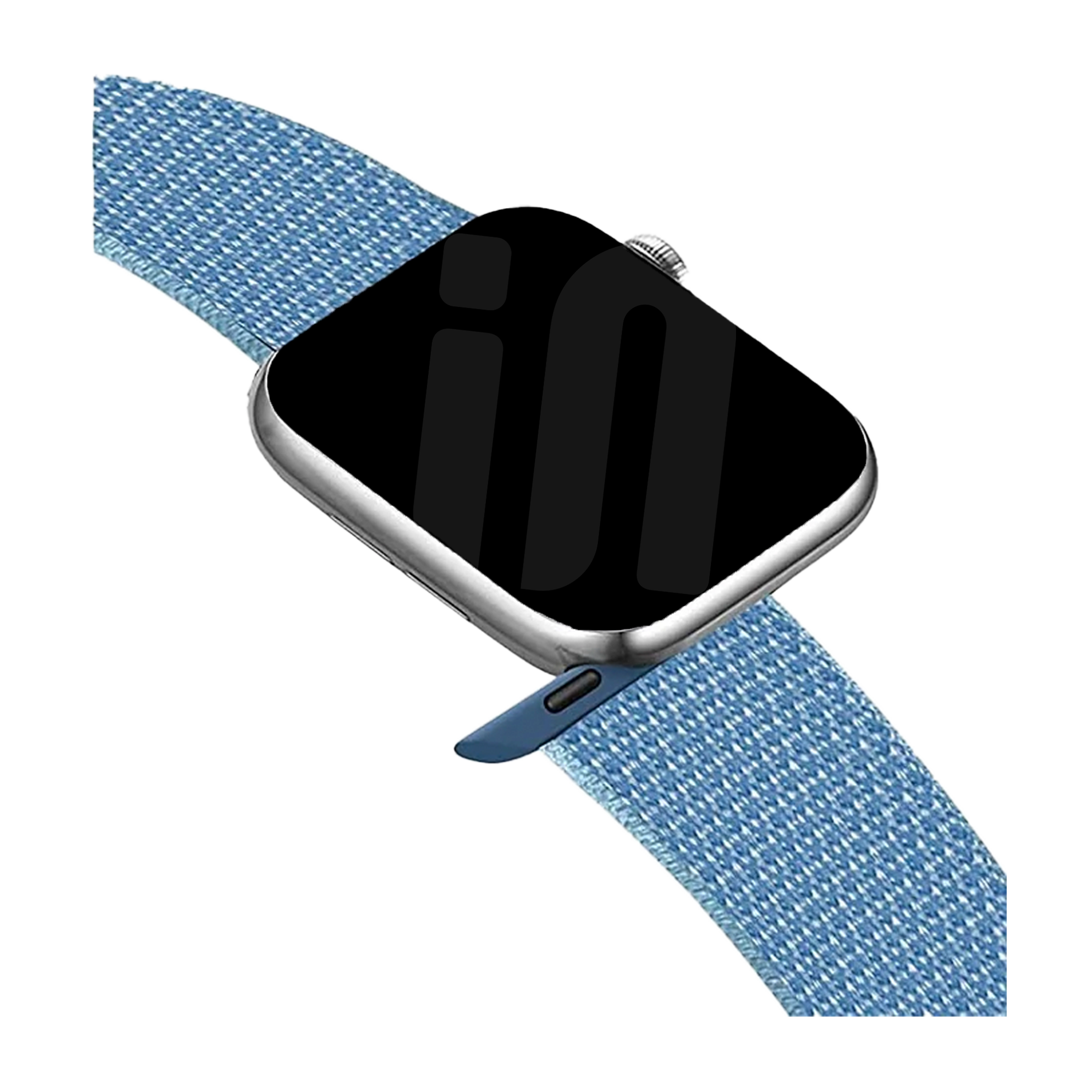 Apple Watch nylon loop bandje (blauw)