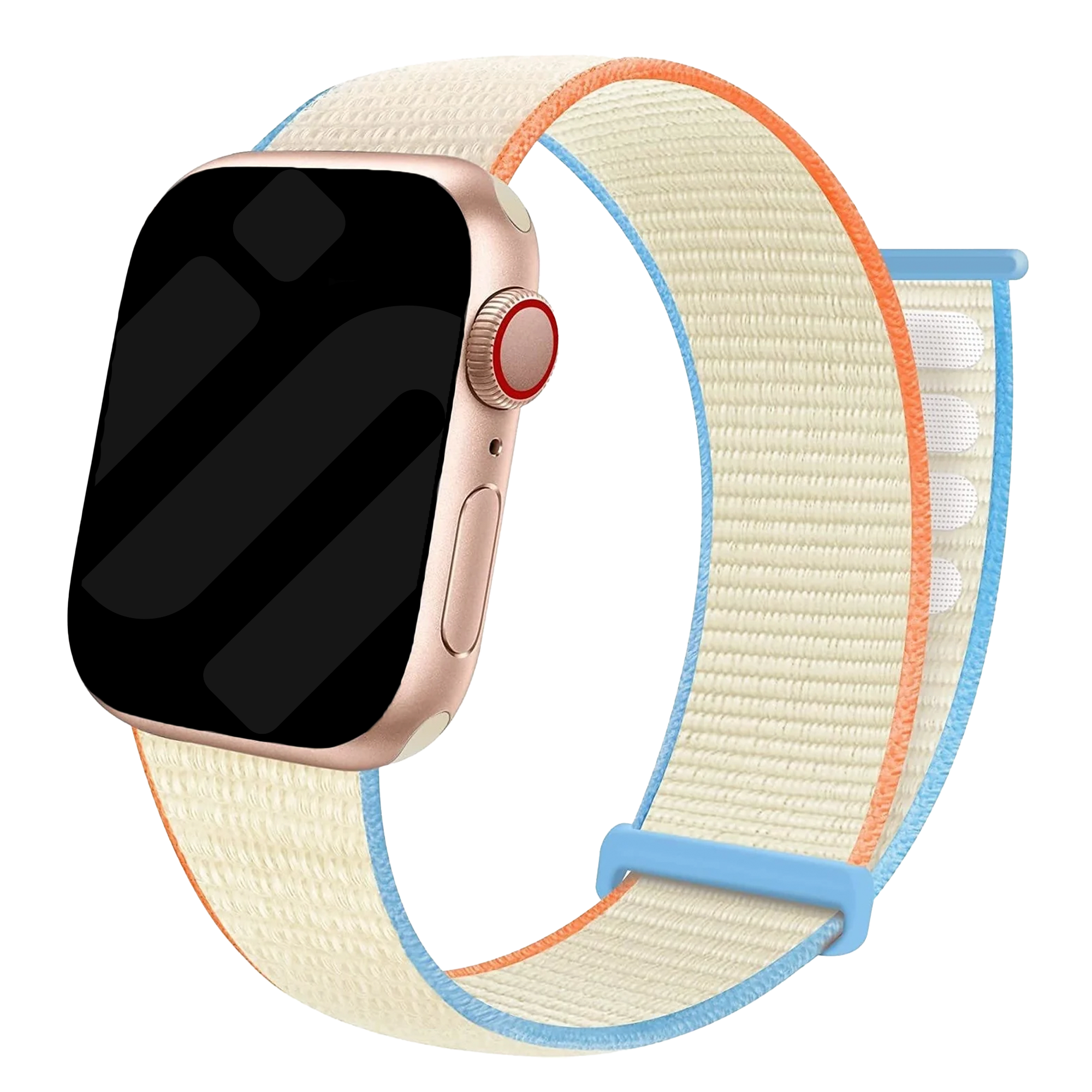Apple Watch nylon loop bandje (milk white)