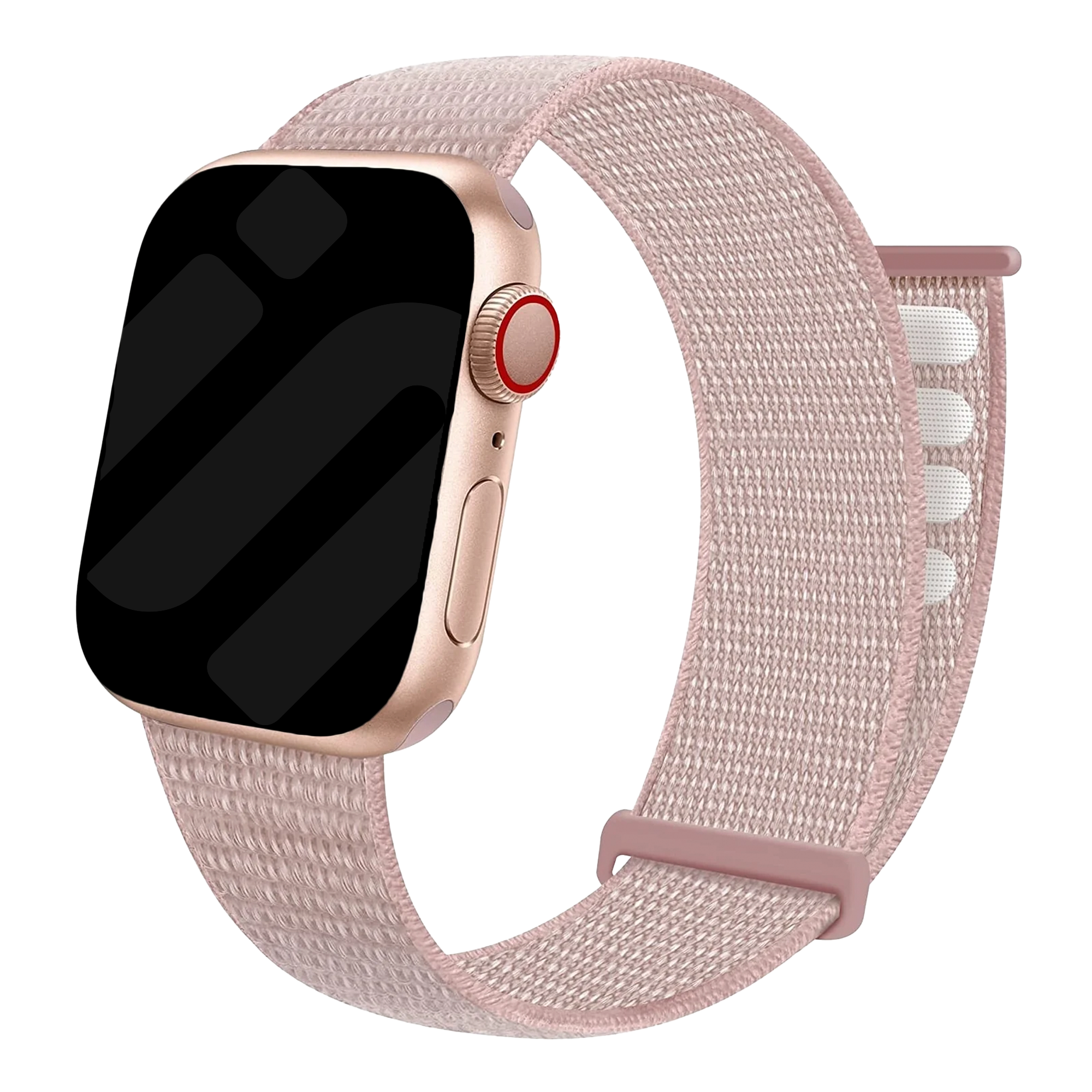 Apple Watch nylon loop bandje (lichtroze)