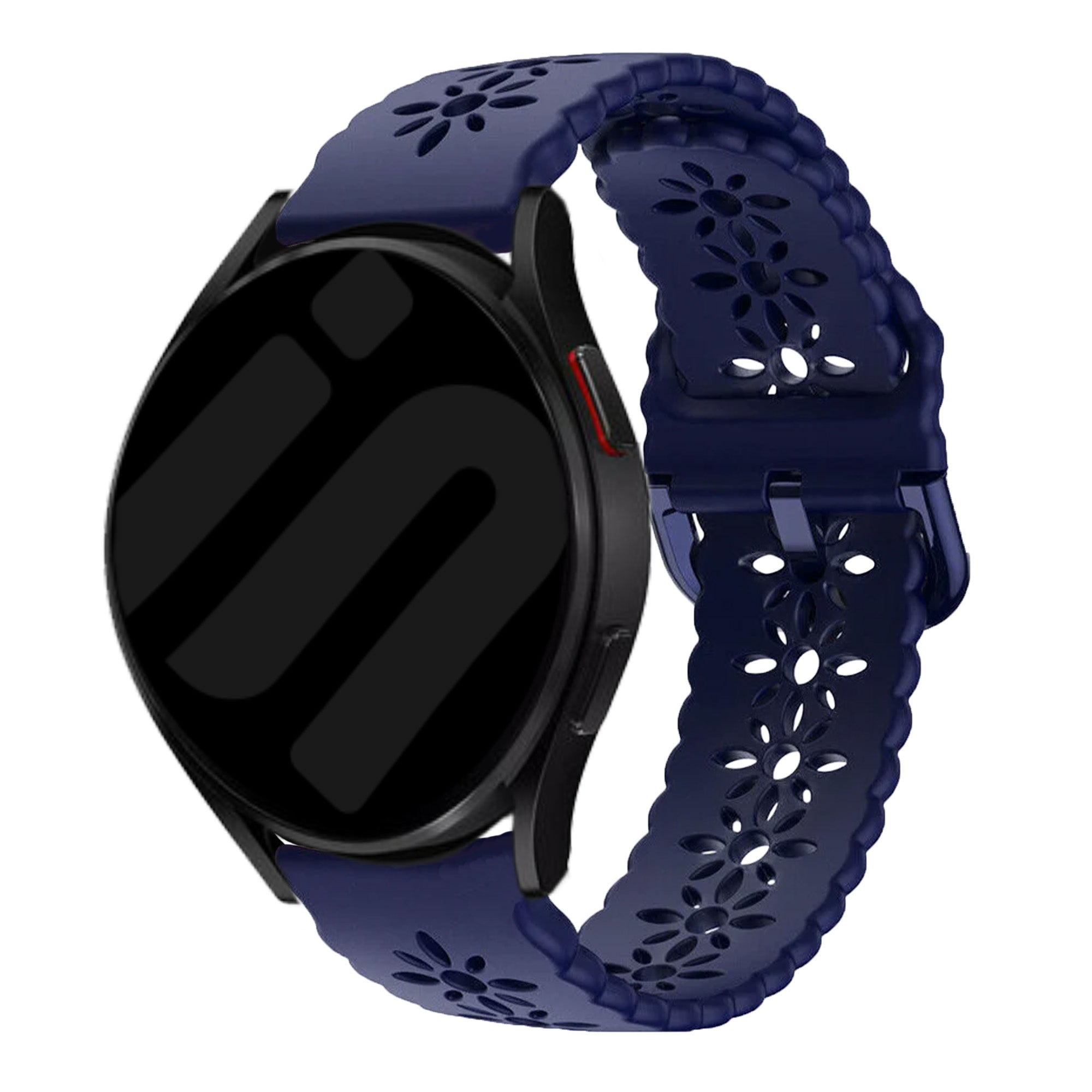 Coros Apex 2 siliconen bandje met patroon (donkerblauw)