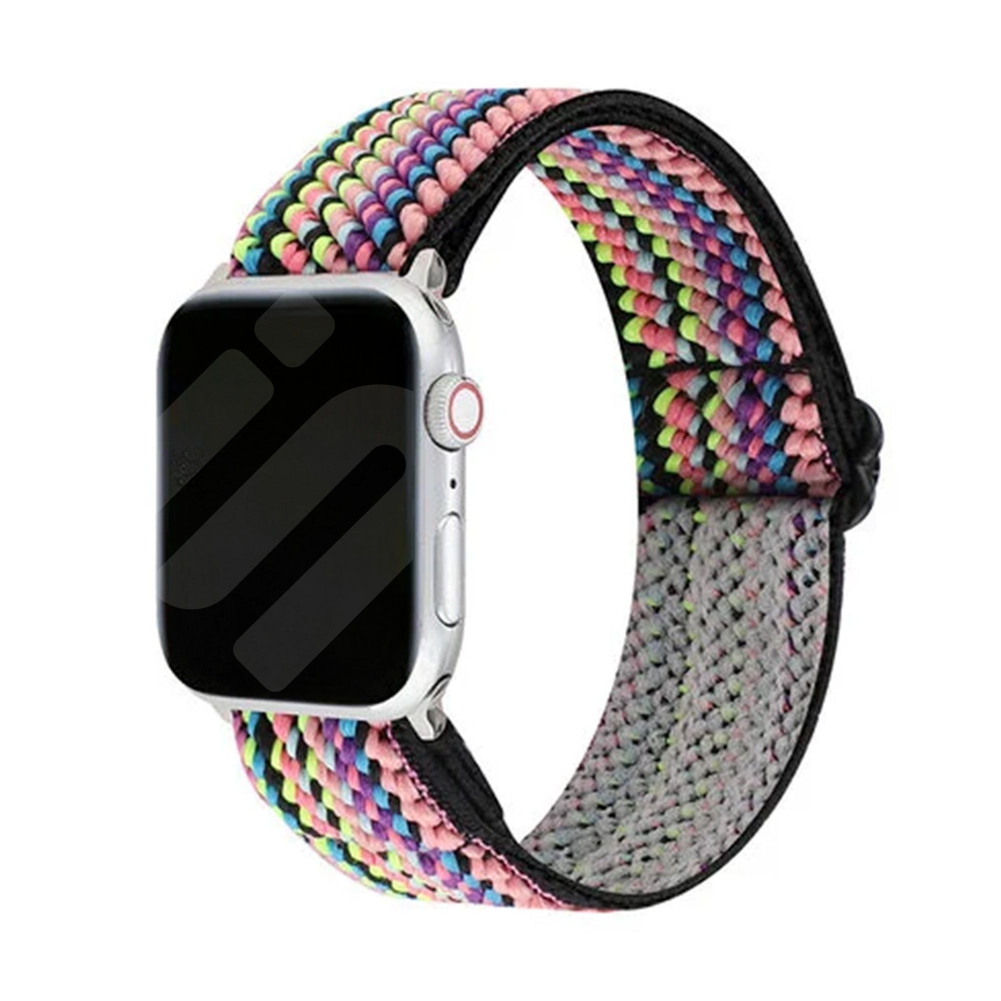 Apple Watch elastisch bandje (colourful stripes)
