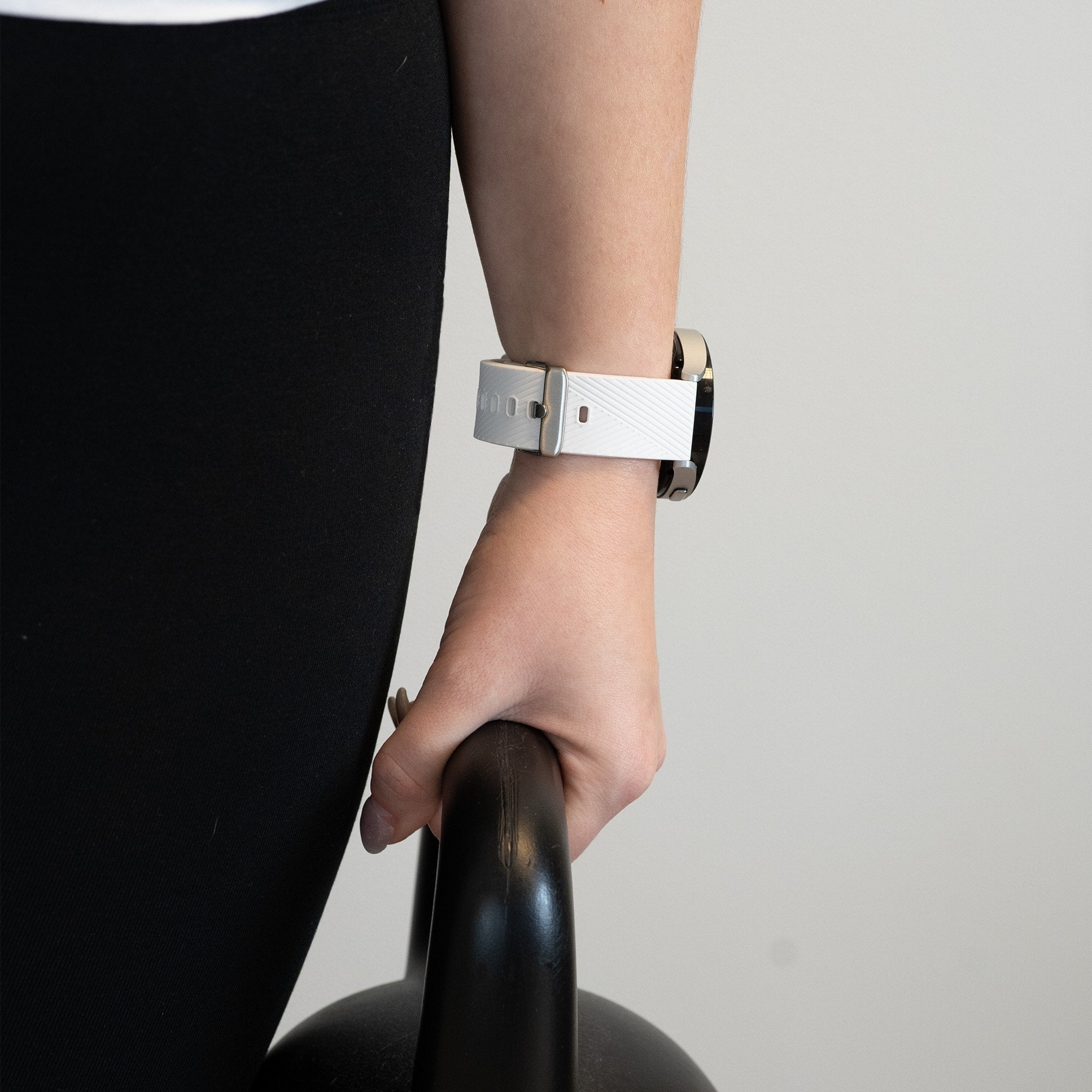 Bandz Suunto Race (S) siliconen band 'Deluxe' (wit)