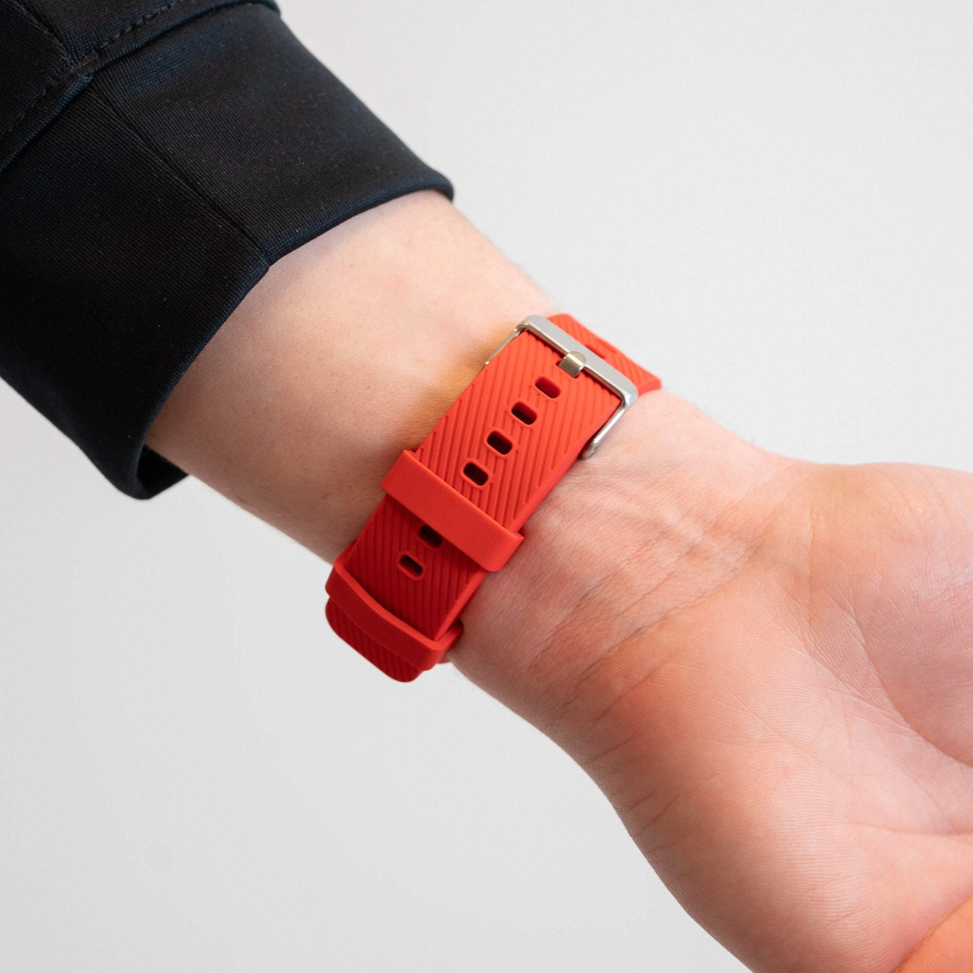 Bandz Polar Vantage M3 siliconen band 'Deluxe' (rood)