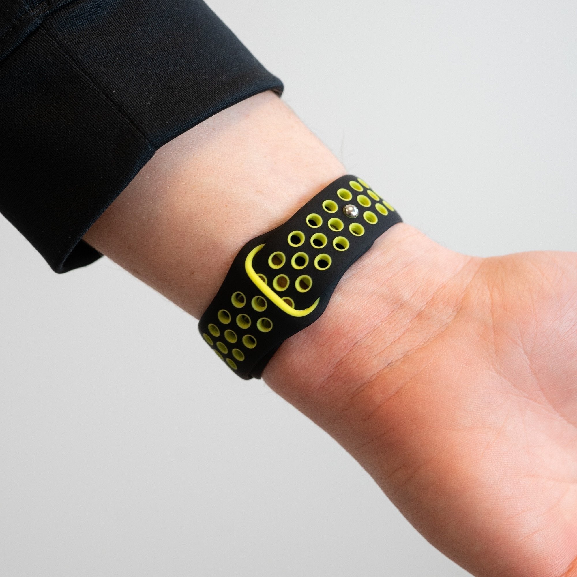 Bandz Coros Apex 4 - 42mm Sport Strap 'Deluxe' (Black/Yellow)