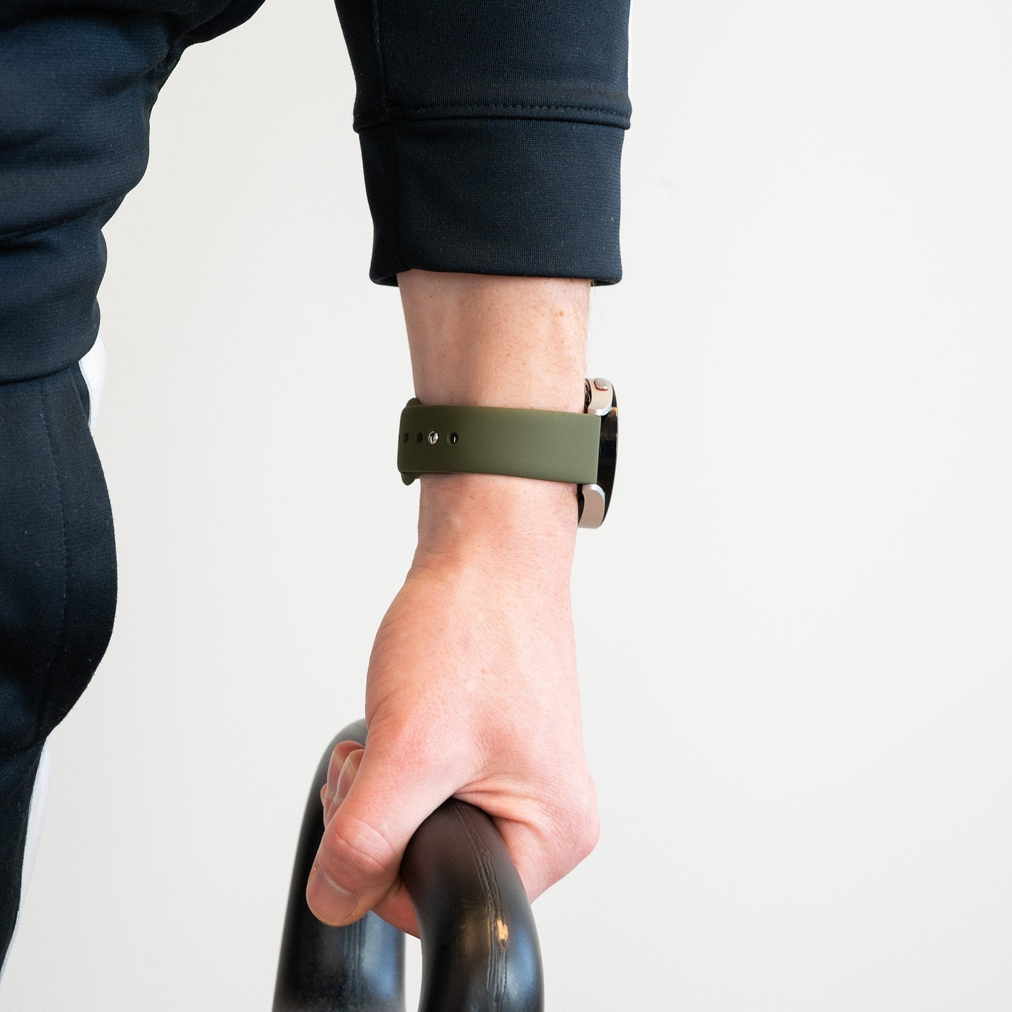 Bandz Suunto Race (S) sport band 'Deluxe' (olijfgroen)