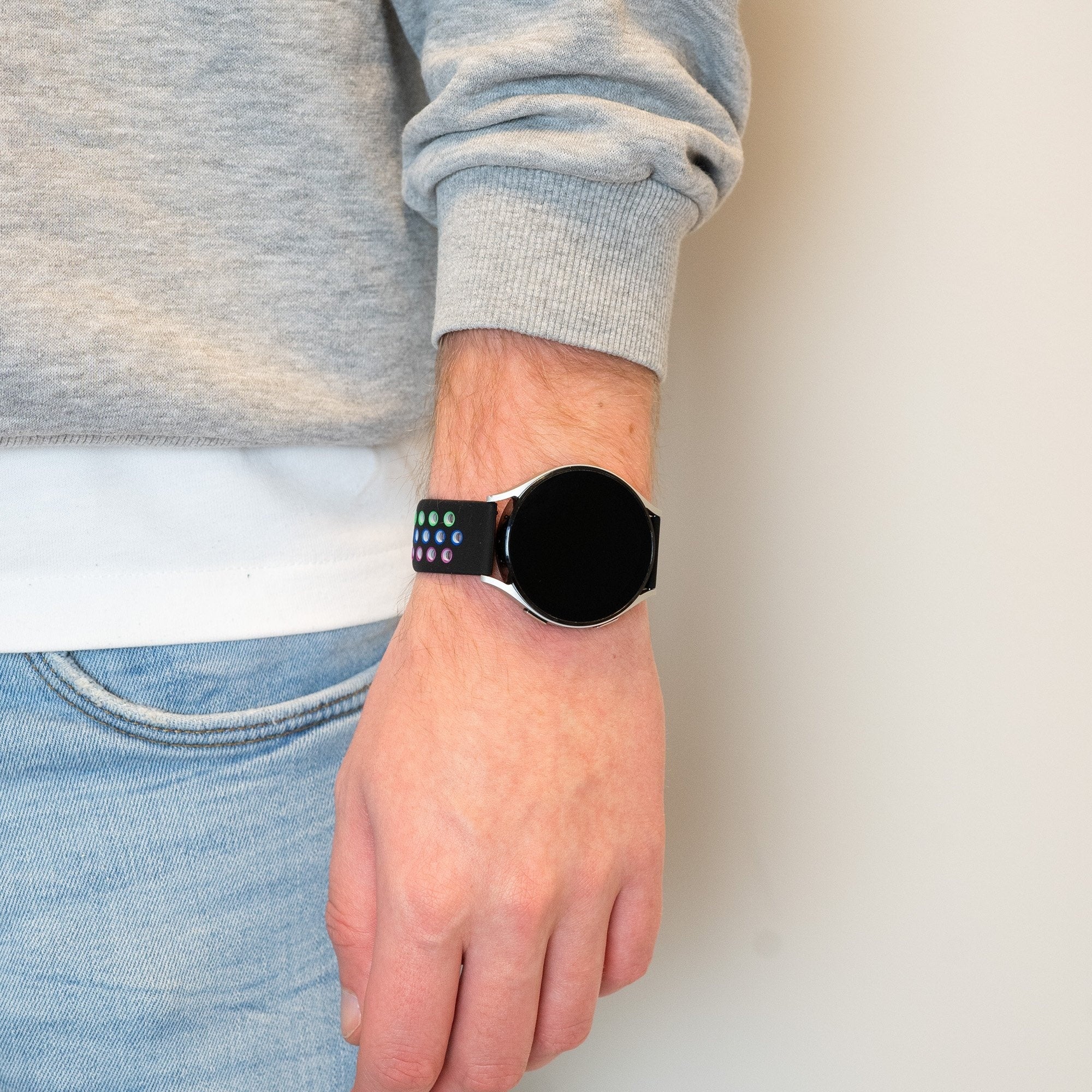 Bandz Coros Apex 42mm Sport Strap 'Deluxe' (Black/Colourful)