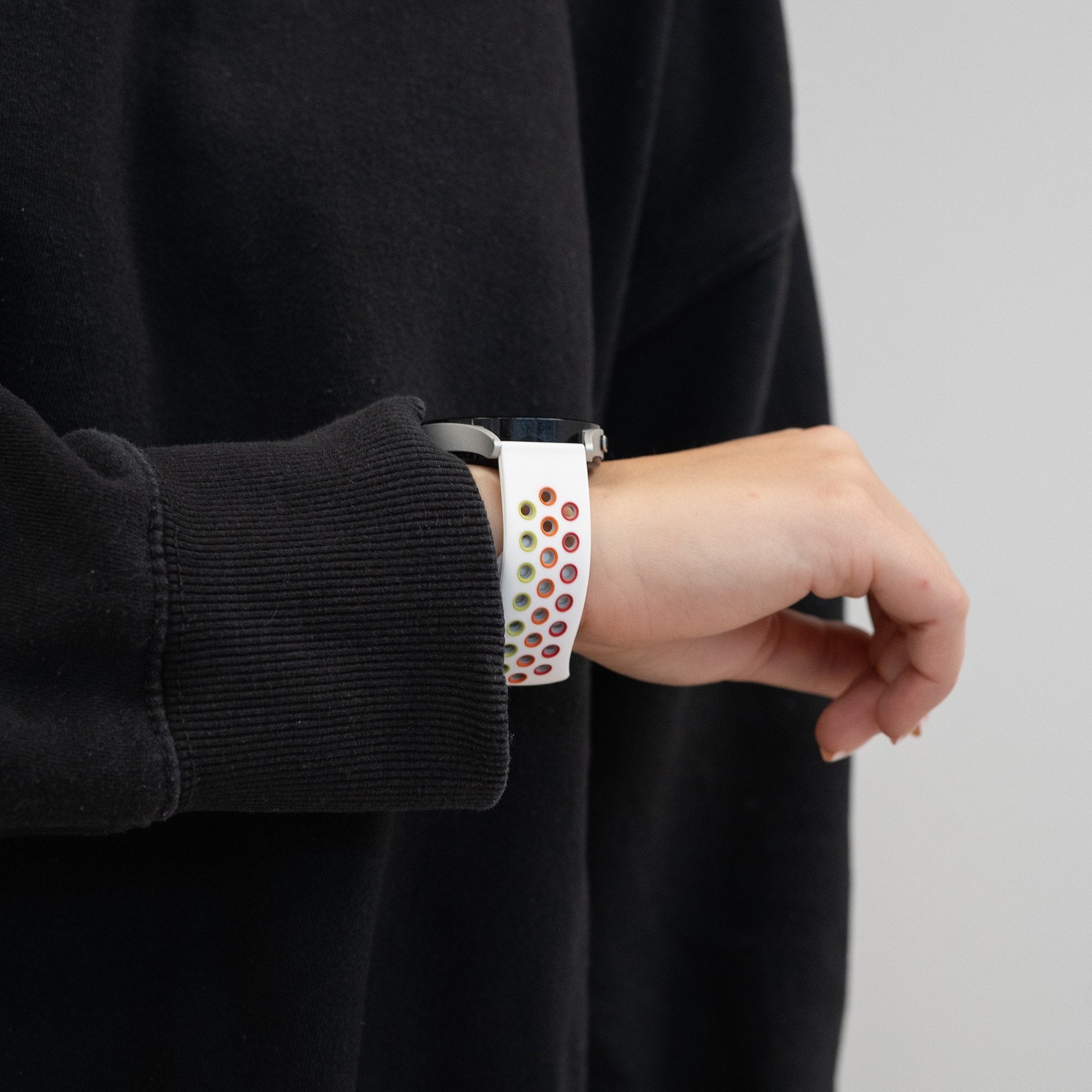 Bandz Coros Apex 2 sport band 'Deluxe' (wit/rainbow)