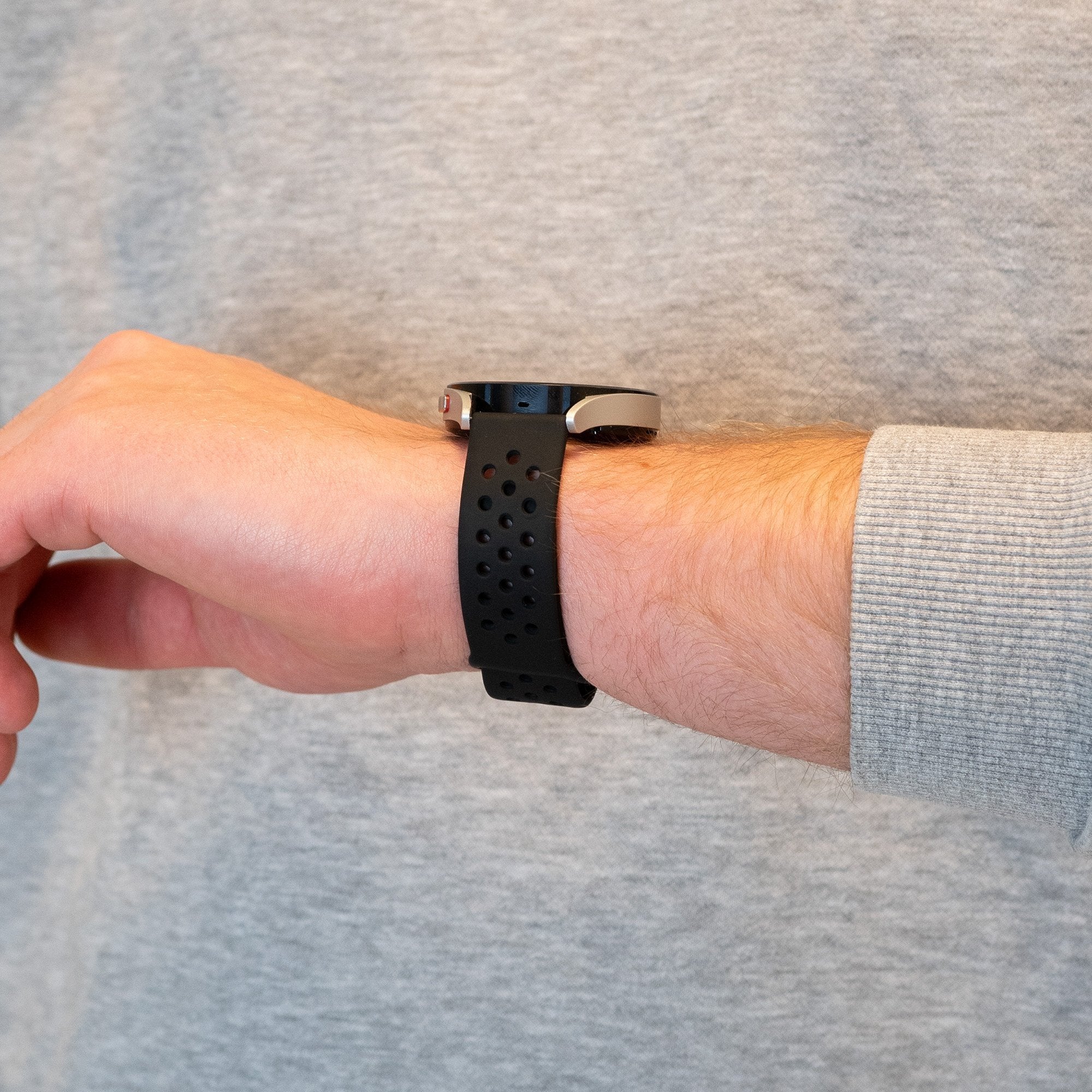 Bandz Huawei Watch GT 5 Pro - 46mm sport band 'Air' (zwart)