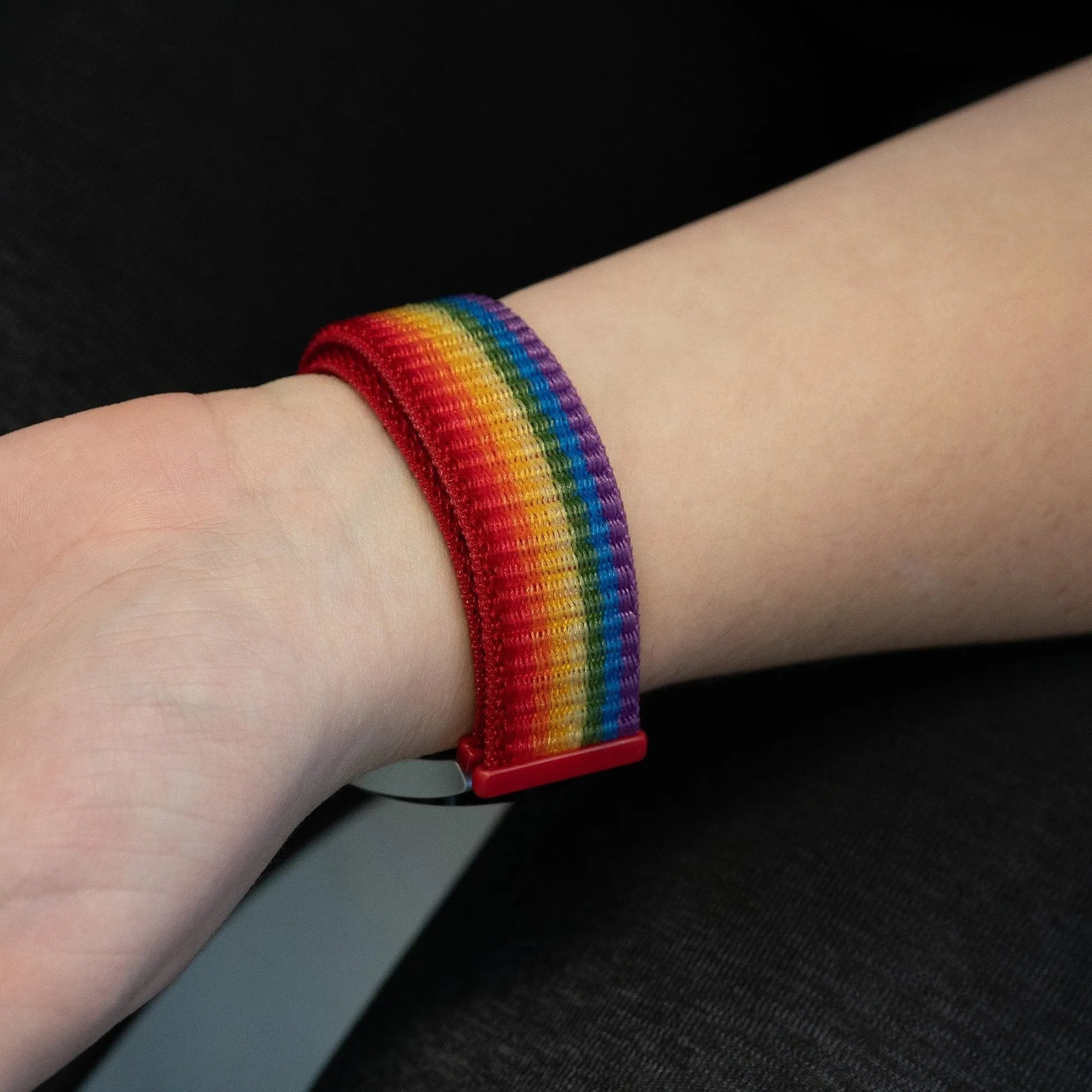 Bandz Coros Apex 2 nylon loop band (regenboog)