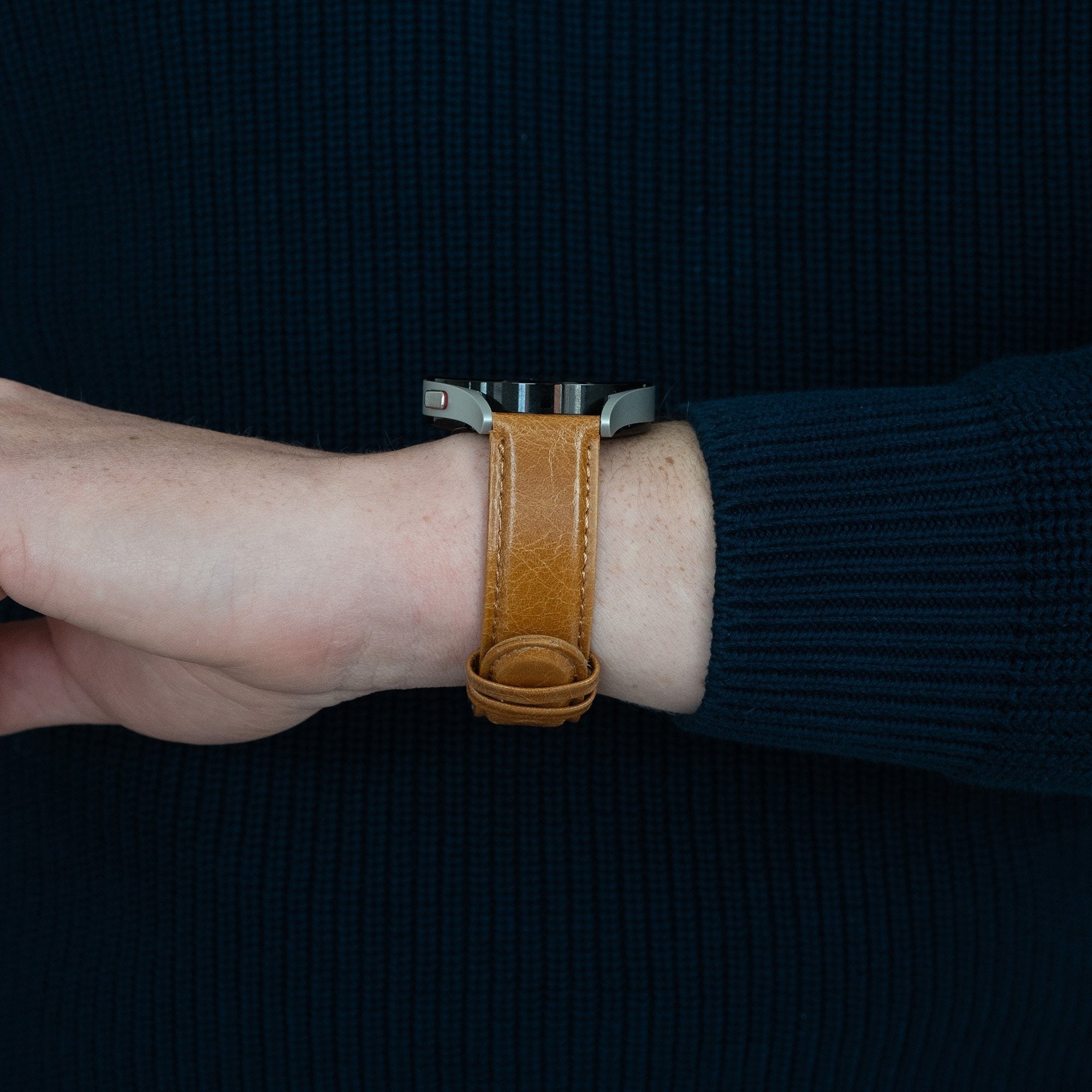 Bandz Suunto Run Leather Strap 'Classic' (Brown)