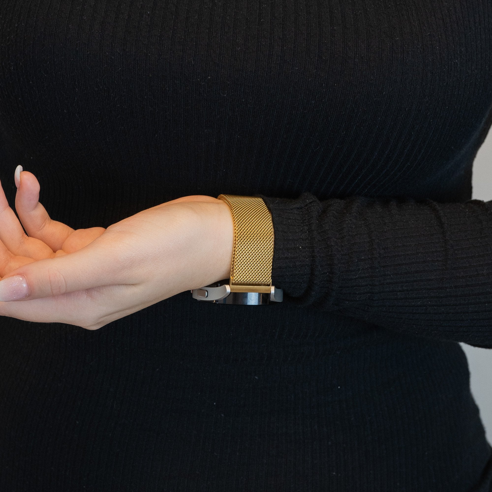 Bandz Garmin Venu SQ Milanese loop band (goud)