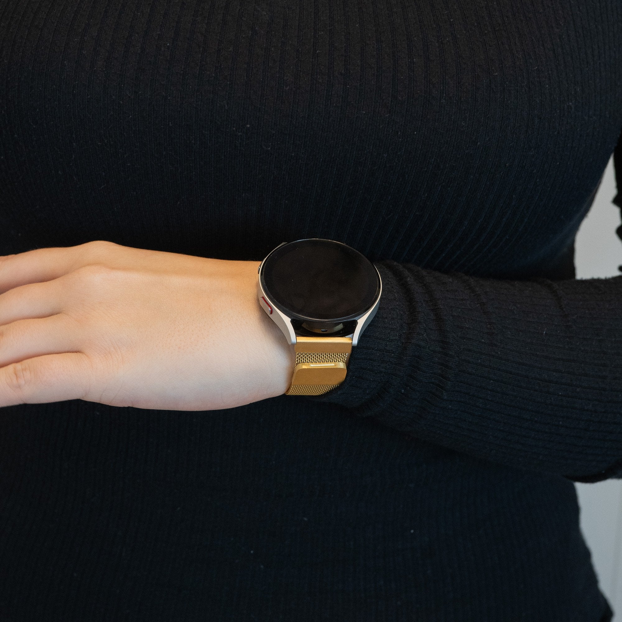 Bandz Garmin Forerunner 645 Milanese loop band (goud)