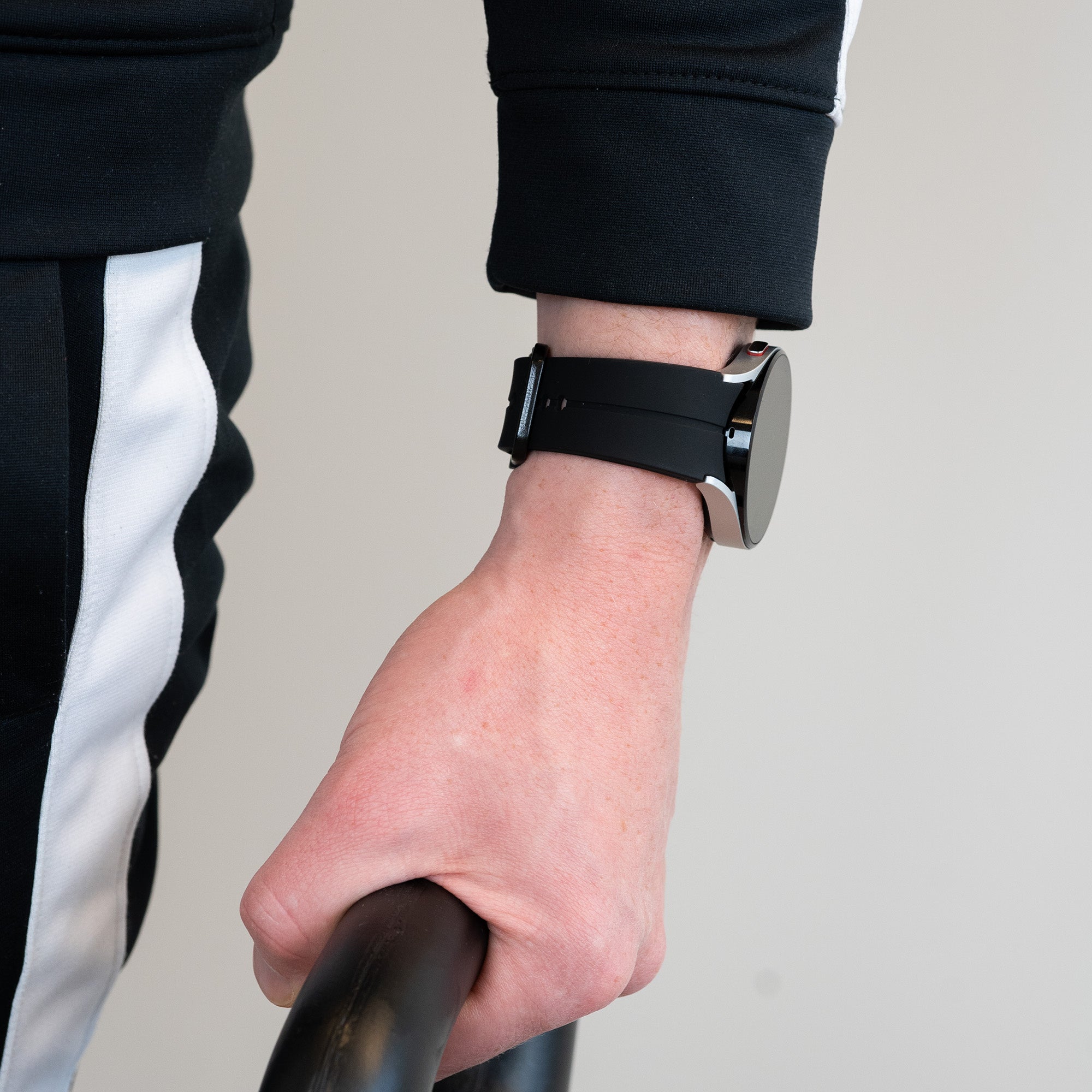 Bandz Samsung Galaxy Watch 4 40mm siliconen band 'Extreme' (zwart)