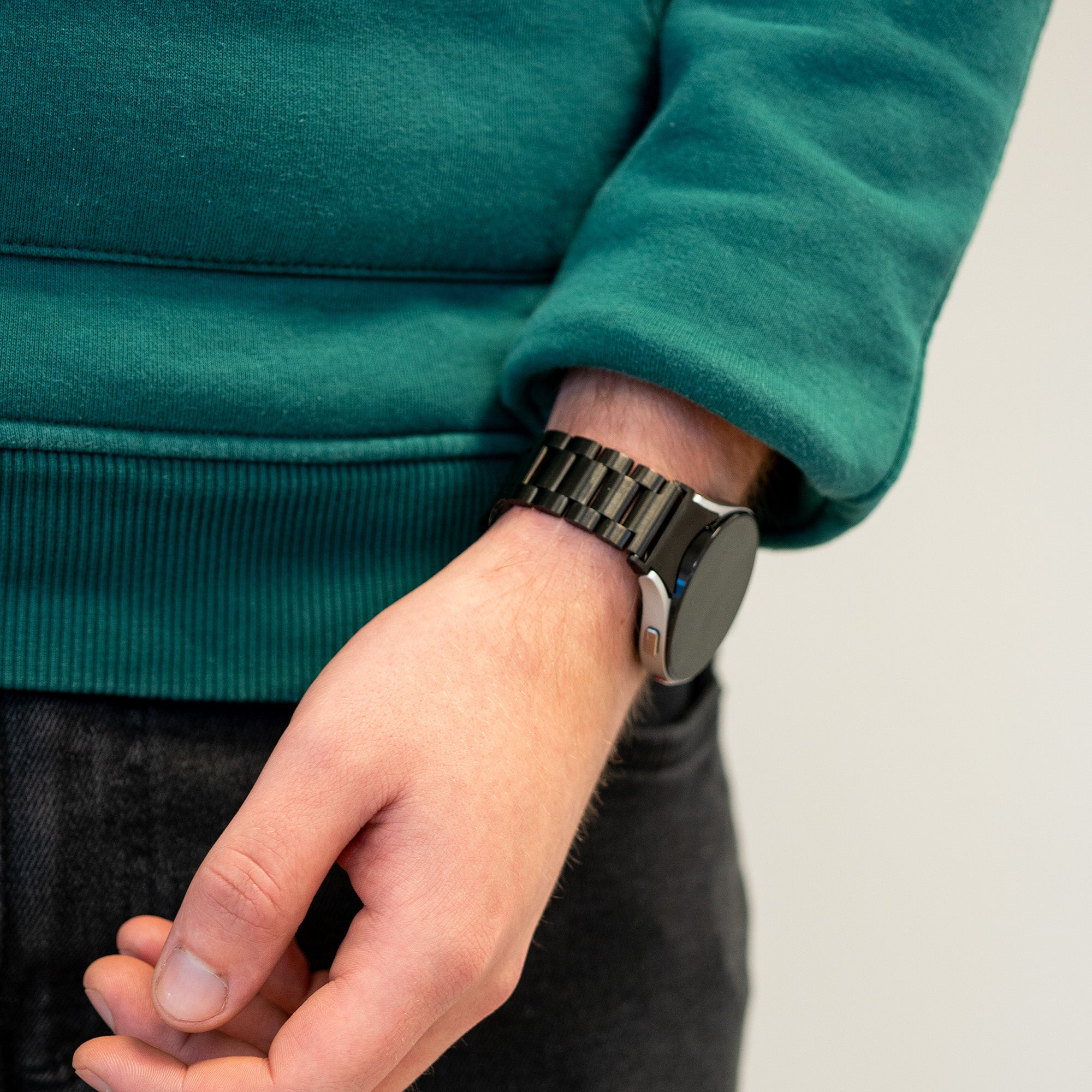 Bandz Samsung Galaxy Watch 6 - 44mm Steel Strap 'Classic' (Black)