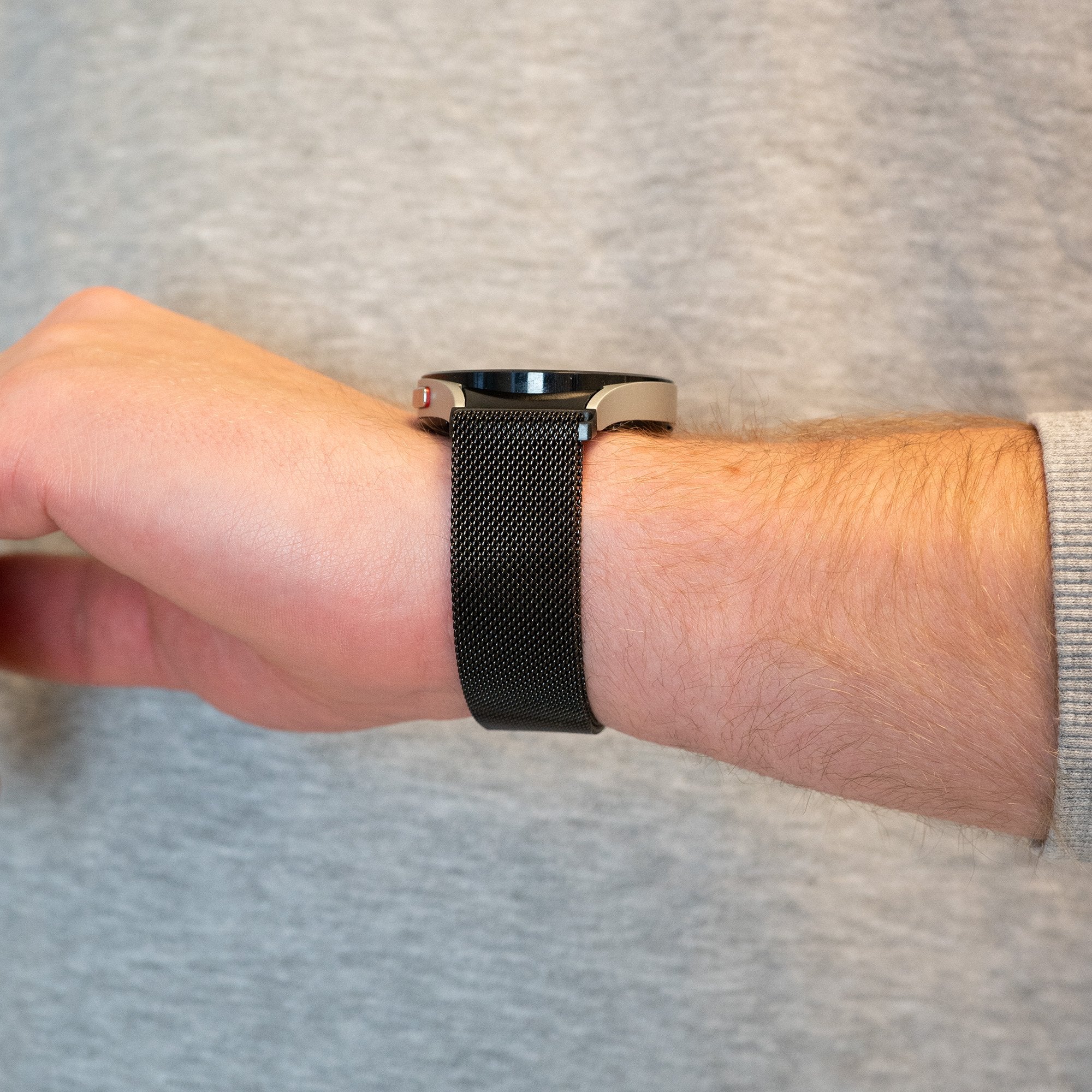 Bandz Samsung Galaxy Watch 6 - 40mm Milanese loop band (zwart)