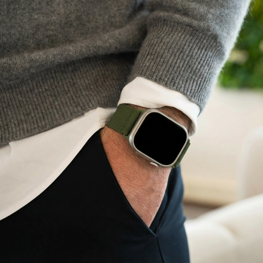 Apple Watch elastisch bandje (groen)