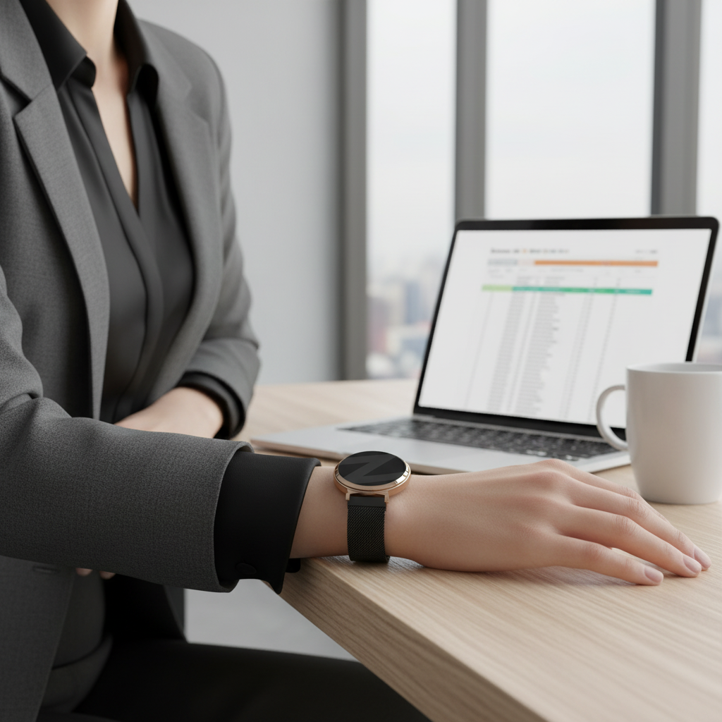 Bandz Garmin Lily 2 Milanese loop band (zwart)