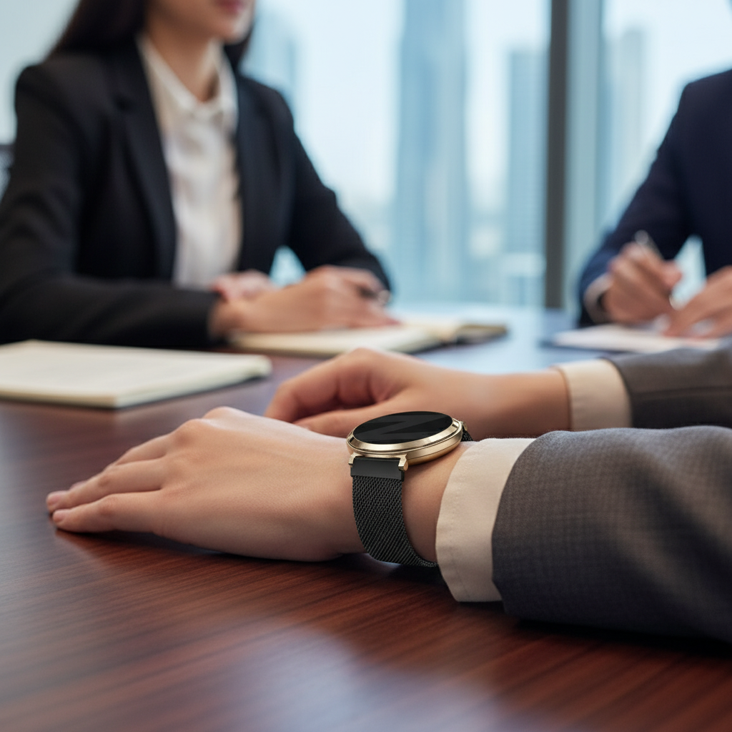 Bandz Garmin Lily 2 Milanese loop band (zwart)