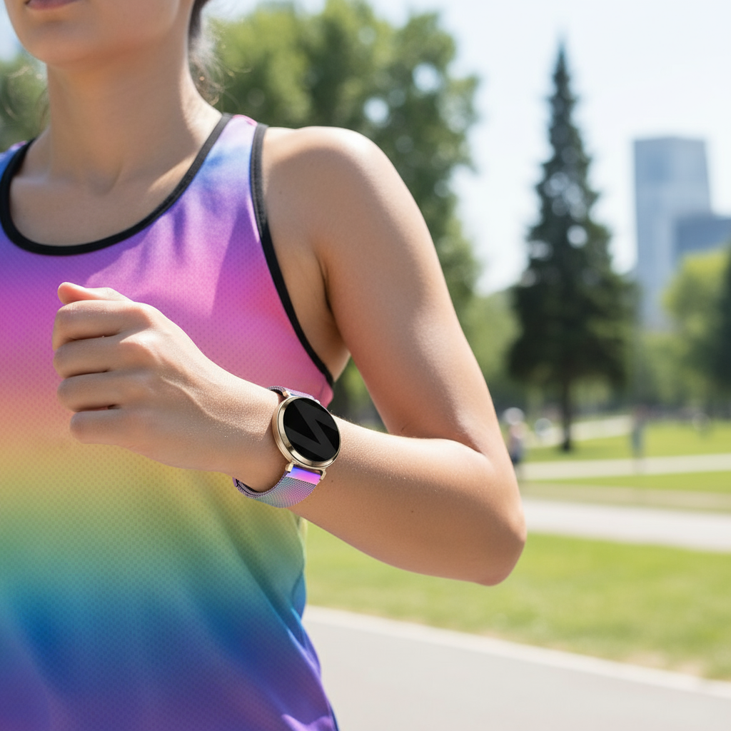 Bandz Garmin Lily 2 Milanese loop band (parelmoer)