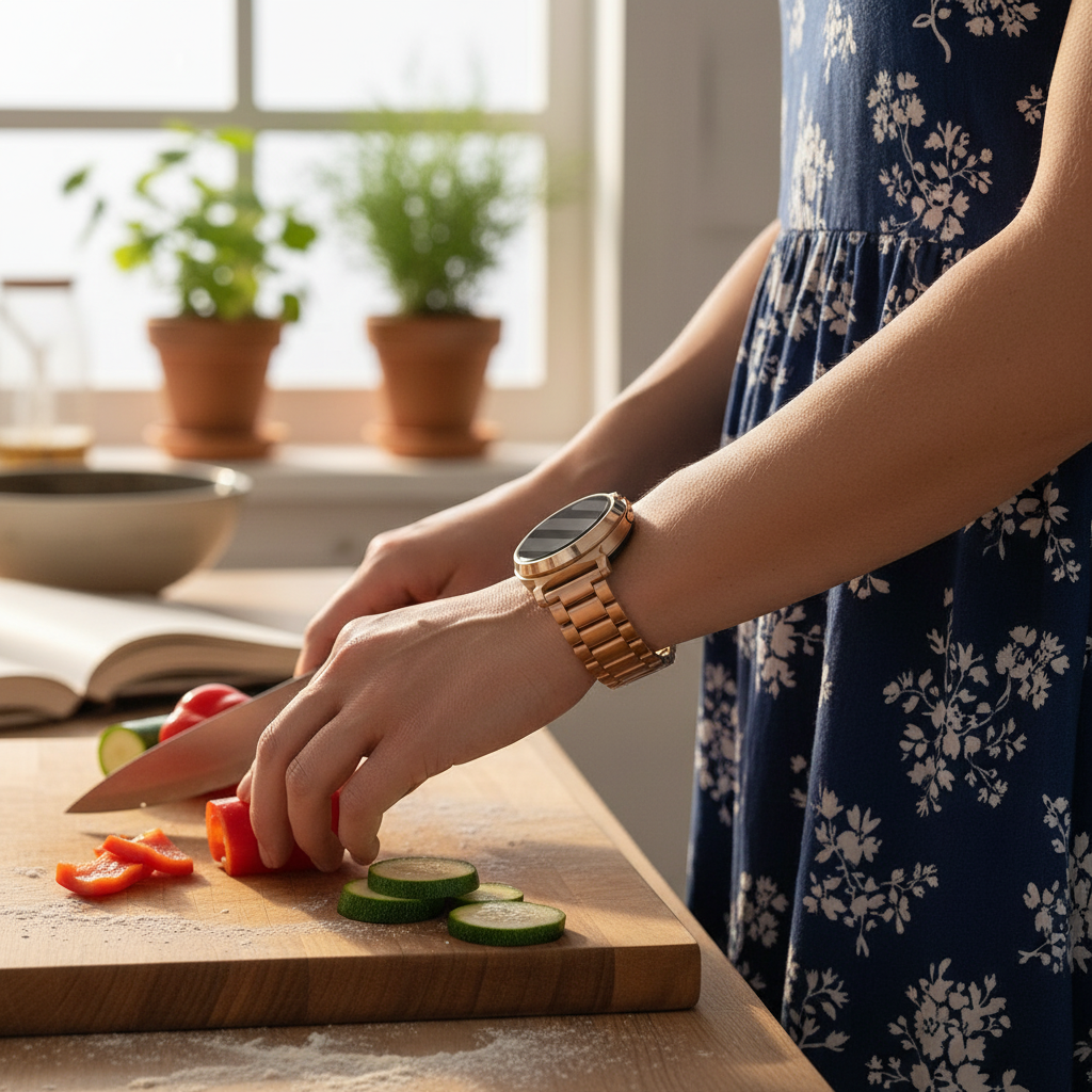 Garmin Lily 2 stalen band (rosé goud)