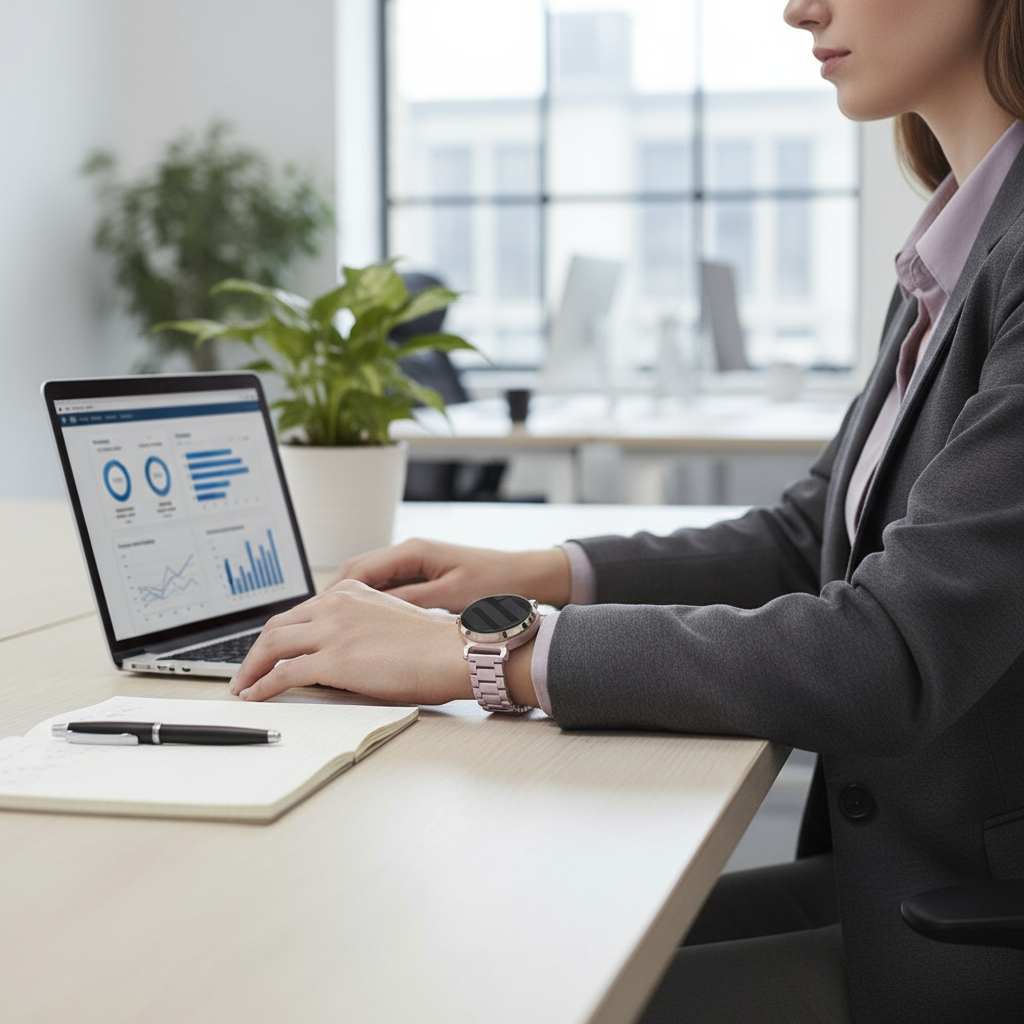 Garmin Lily 2 stalen band (roze)