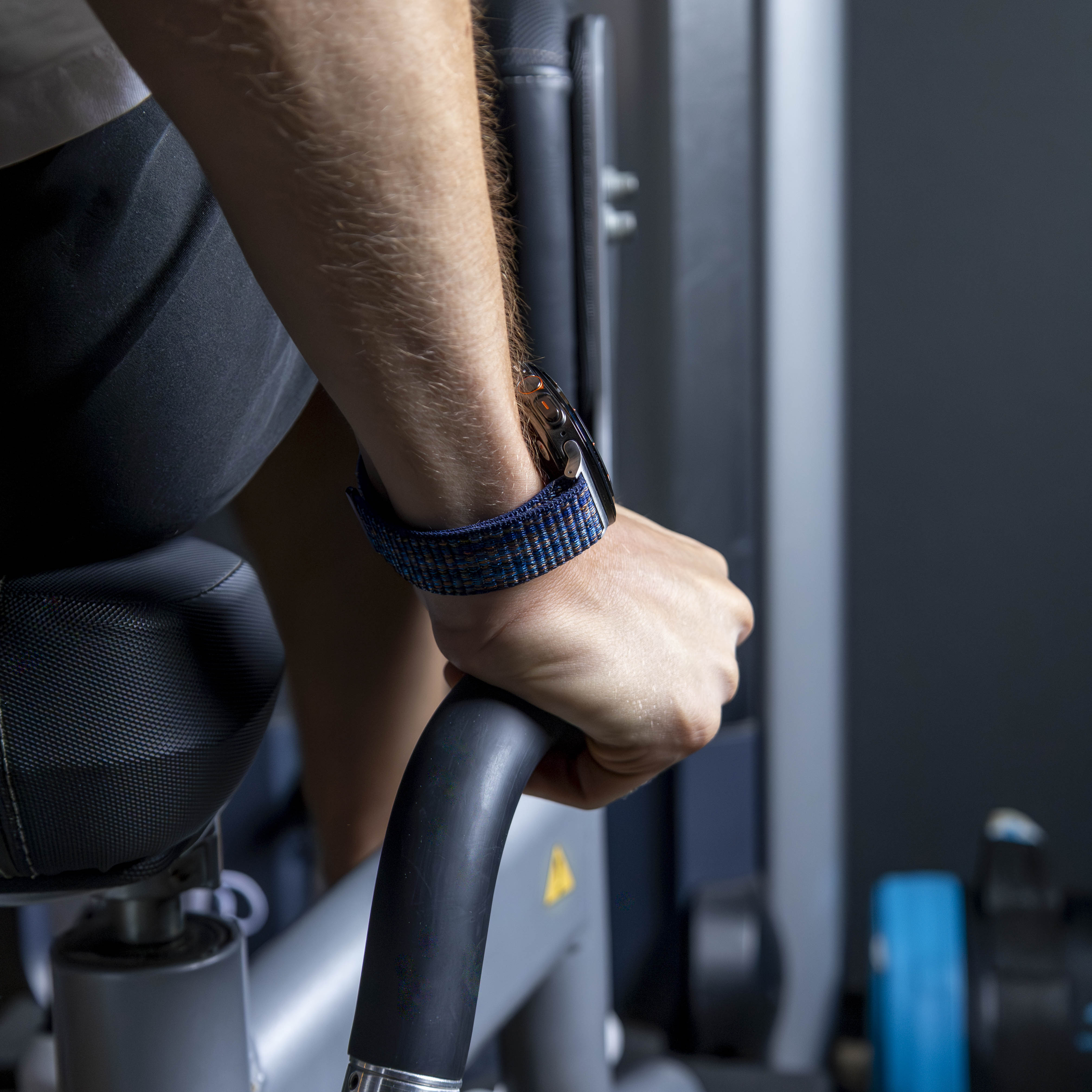 Bandz Samsung Galaxy Watch Ultra nylon loop band (blauw mix)