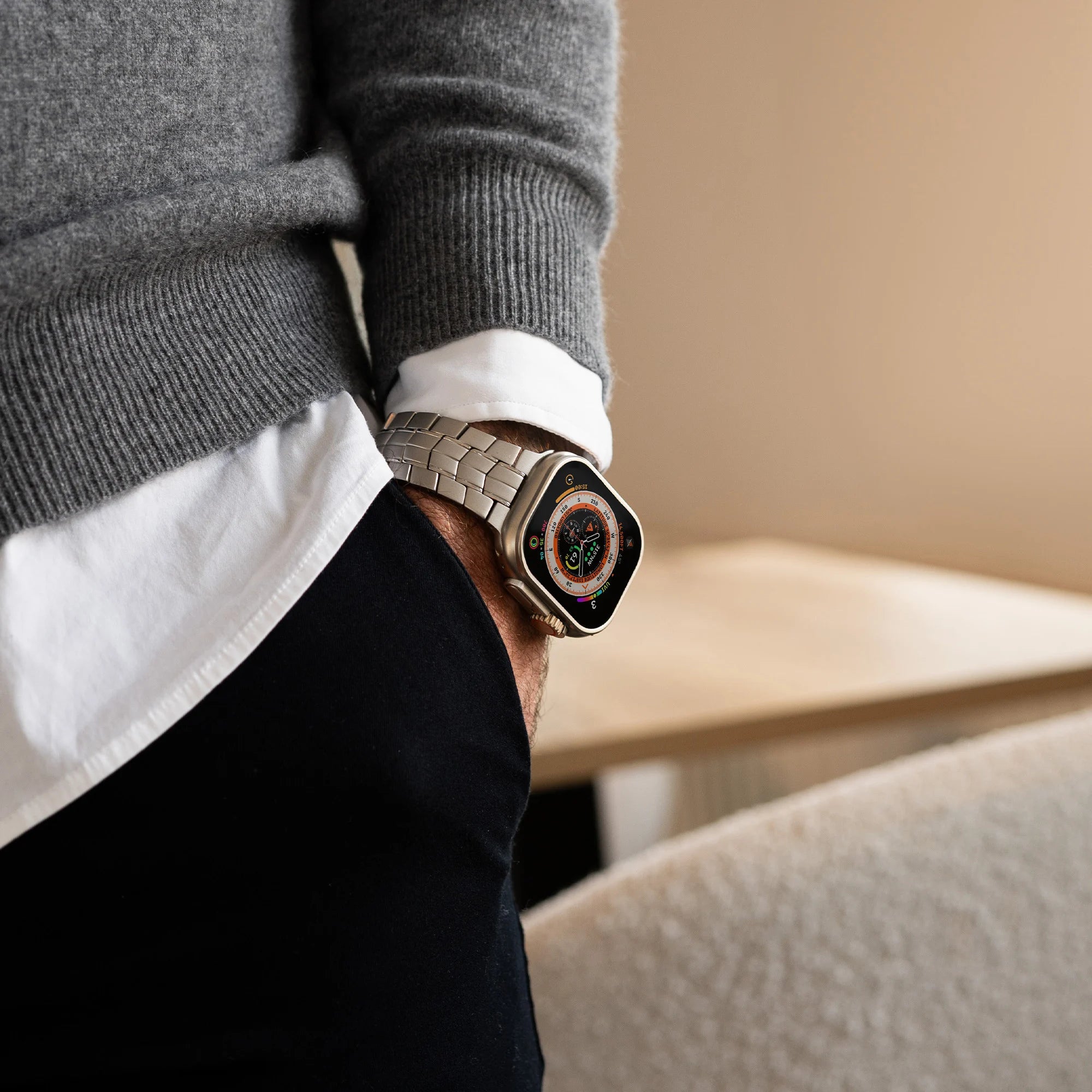 Bandz Apple Watch titanium band 'Supreme' (titanium)