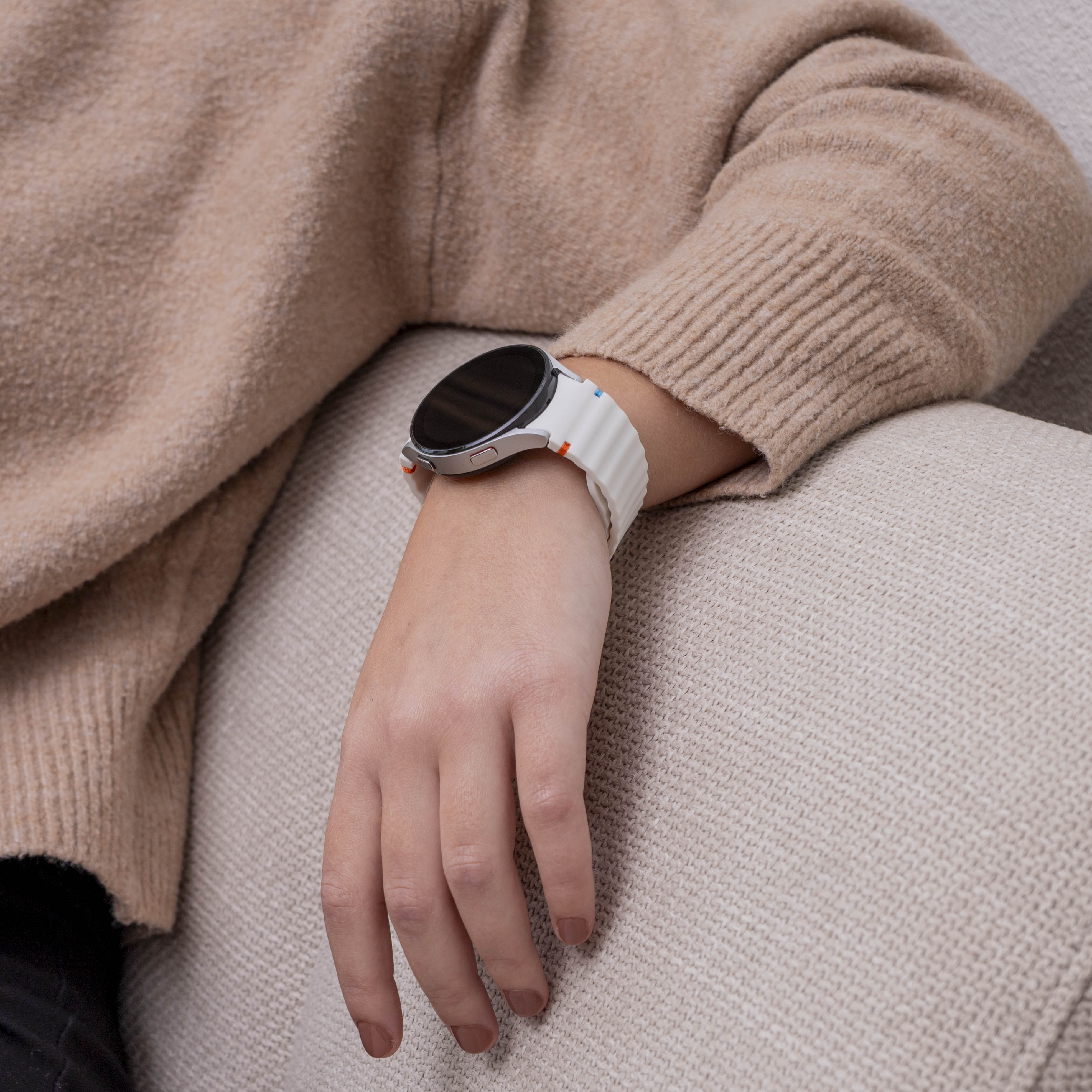 Samsung Galaxy Watch 5 40mm Wave bandje (wit)