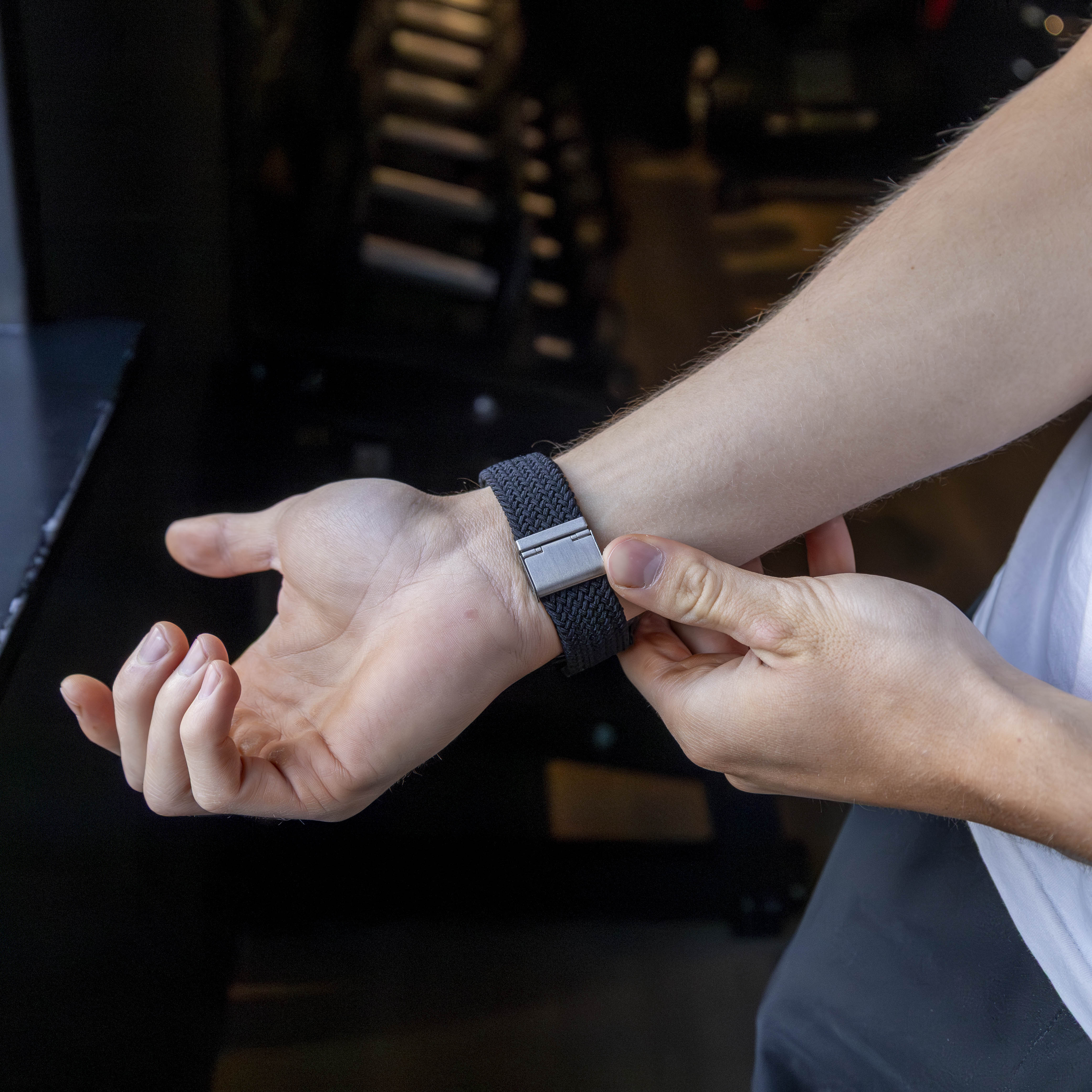 Samsung Galaxy Watch Ultra Braided Nylon Strap (Black)