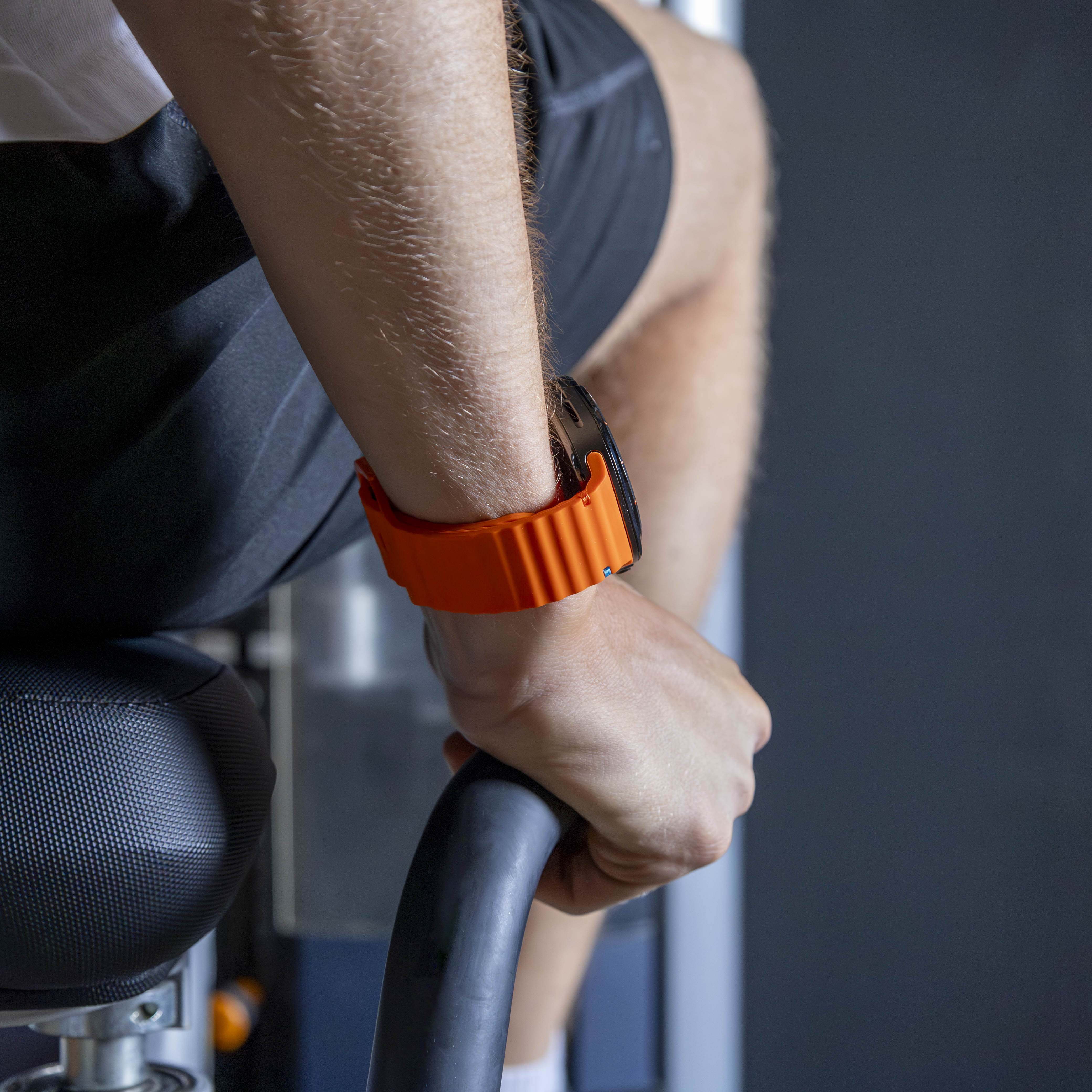 Samsung Galaxy Watch Ultra wave siliconen bandje (oranje)