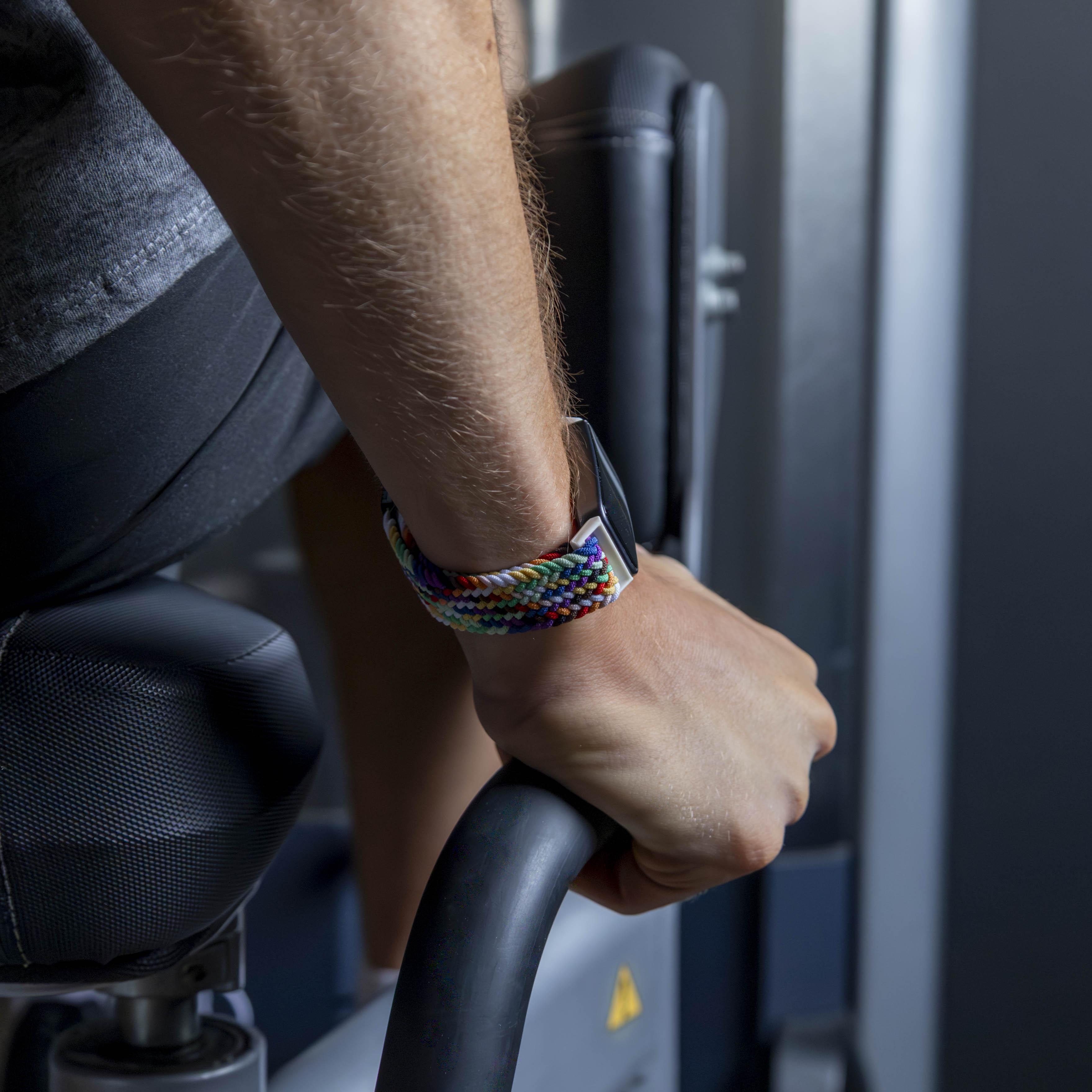 Huawei Band 9 gevlochten bandje (regenboog)