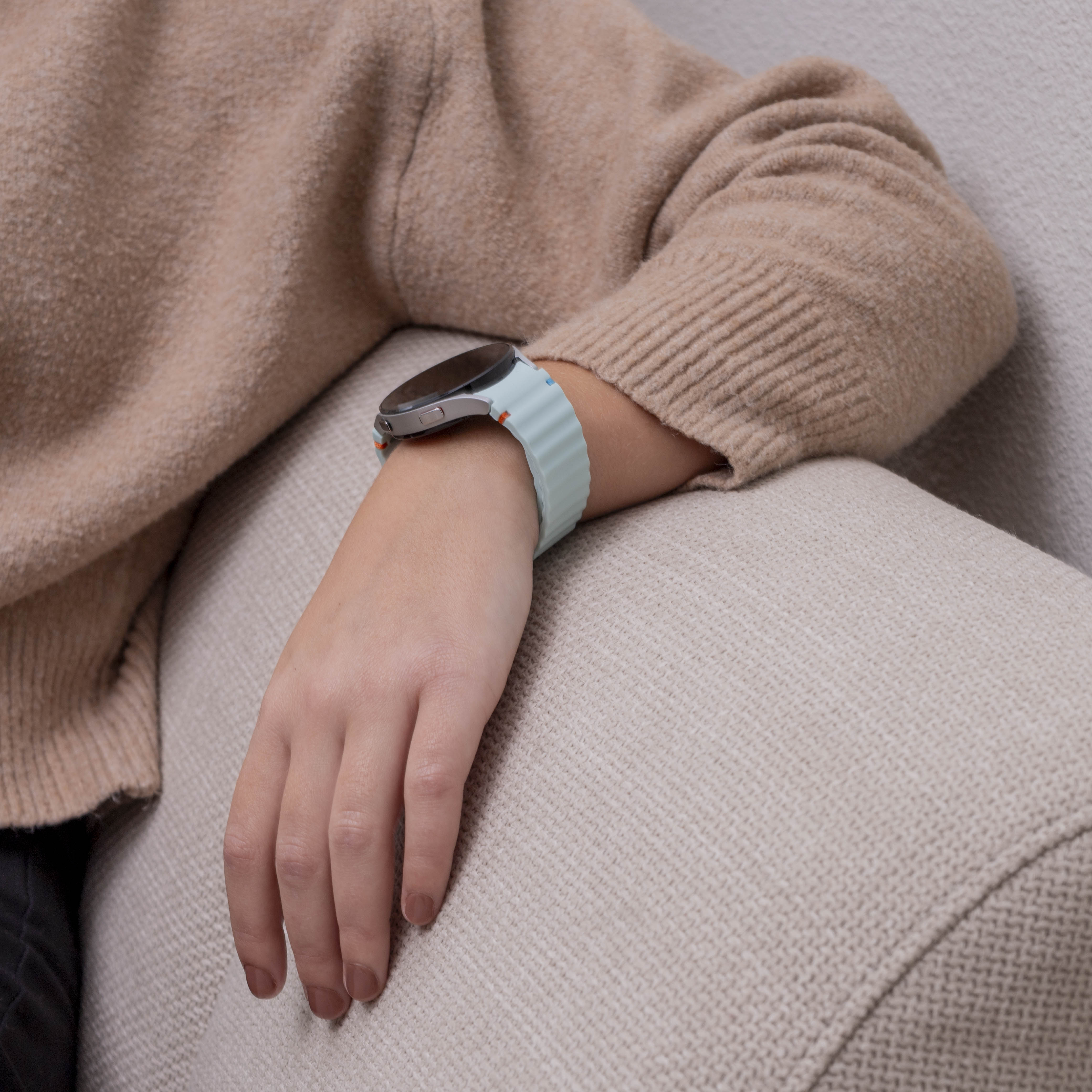 Samsung Galaxy Watch 5 40mm Wave bandje (lichtgroen)