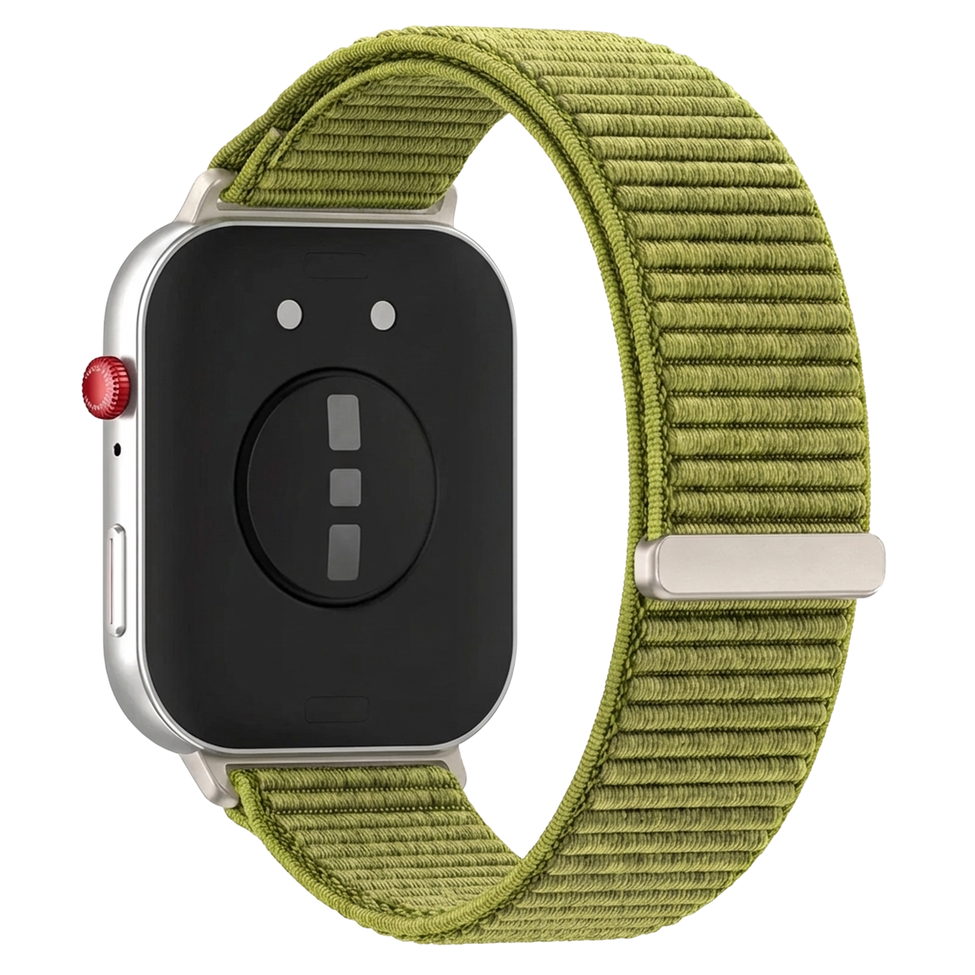 Huawei Watch Fit 5 Pro nylon wave bandje (groen)