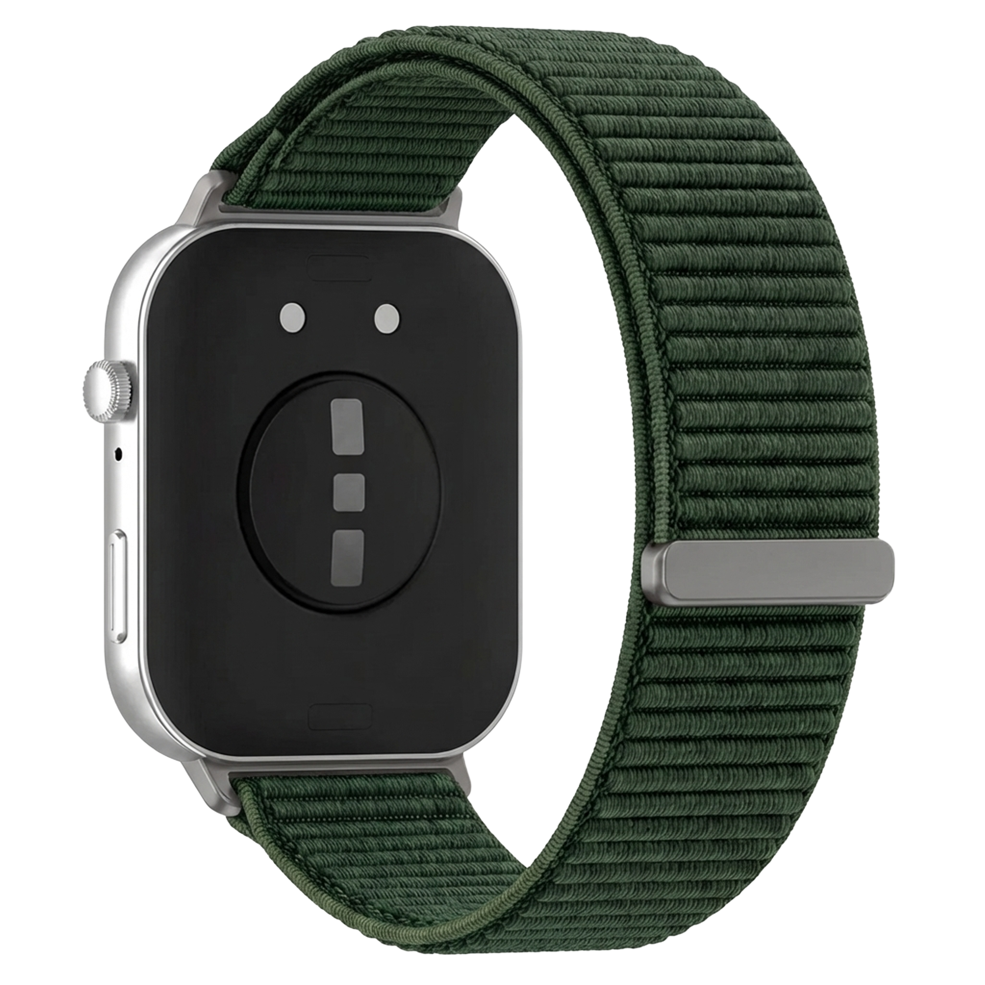 Huawei Watch Fit 5 nylon wave bandje (donkergroen)