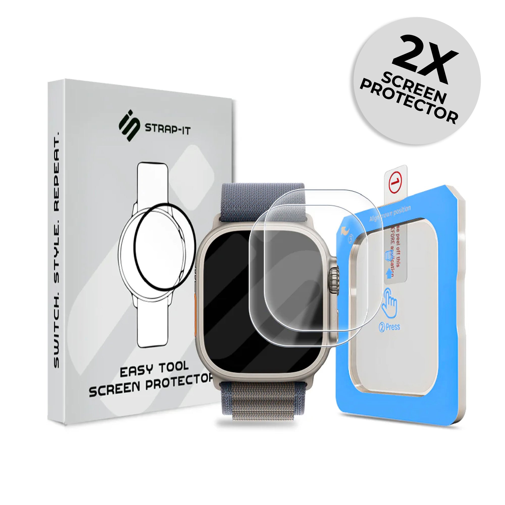 Screenprotector met One-Click Tool - Apple Watch Ultra